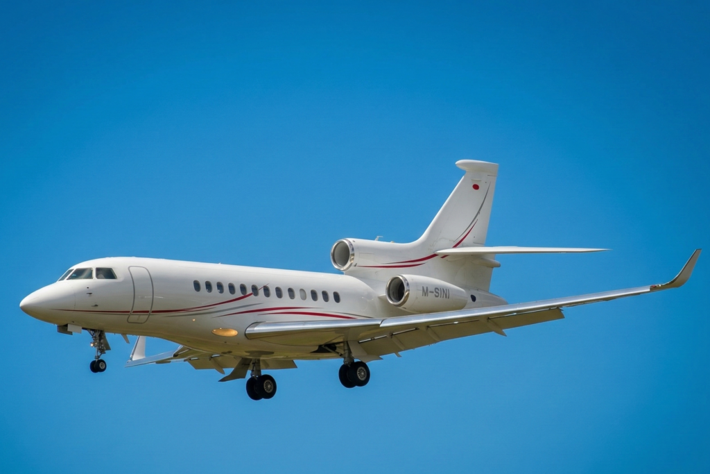 Falcon 7X for charter