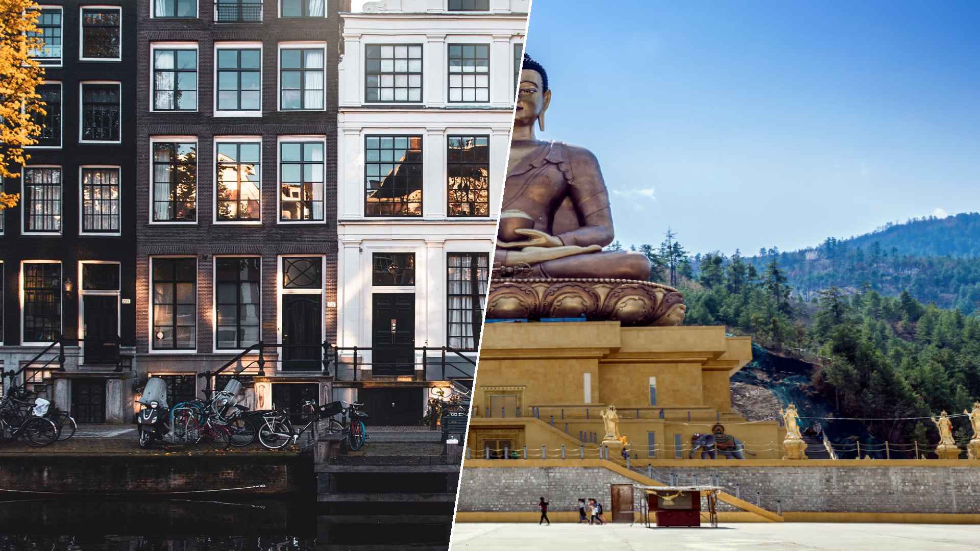 Amsterdam to Timphou