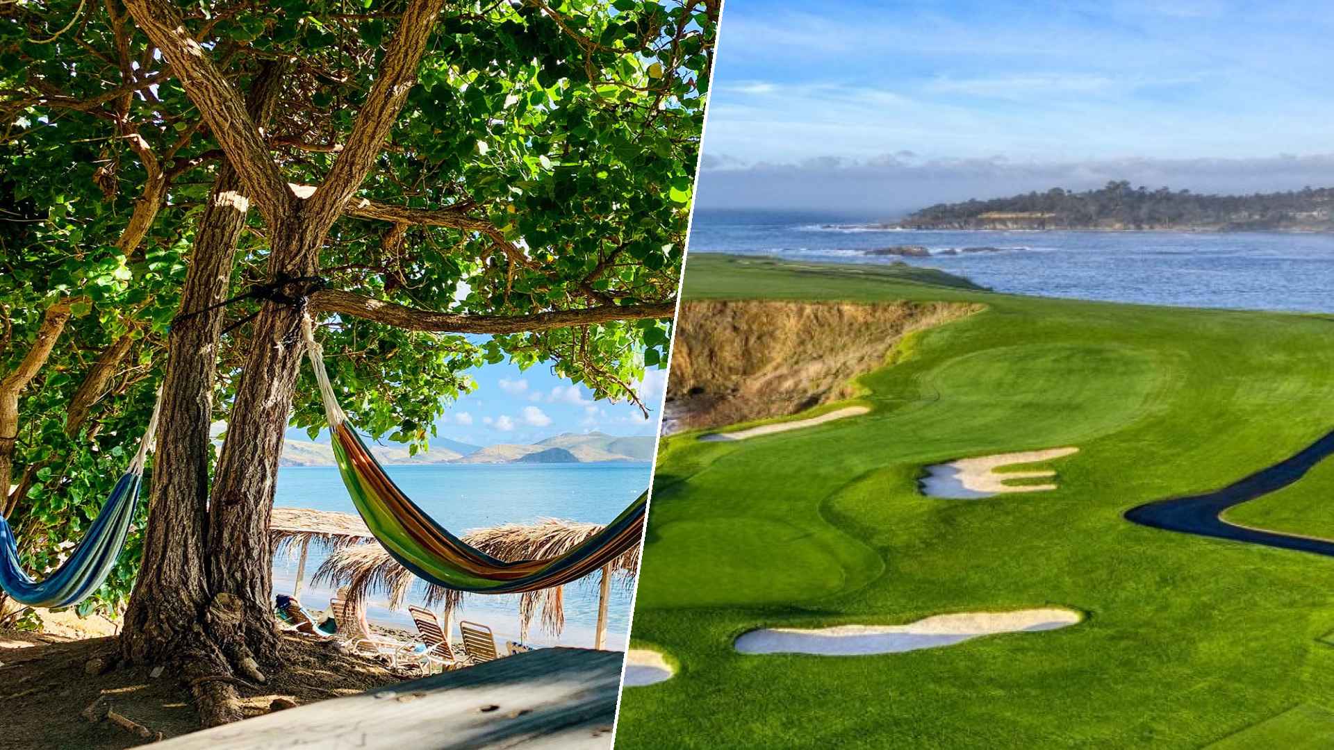 Basseterre to Pebble Beach Golf Links