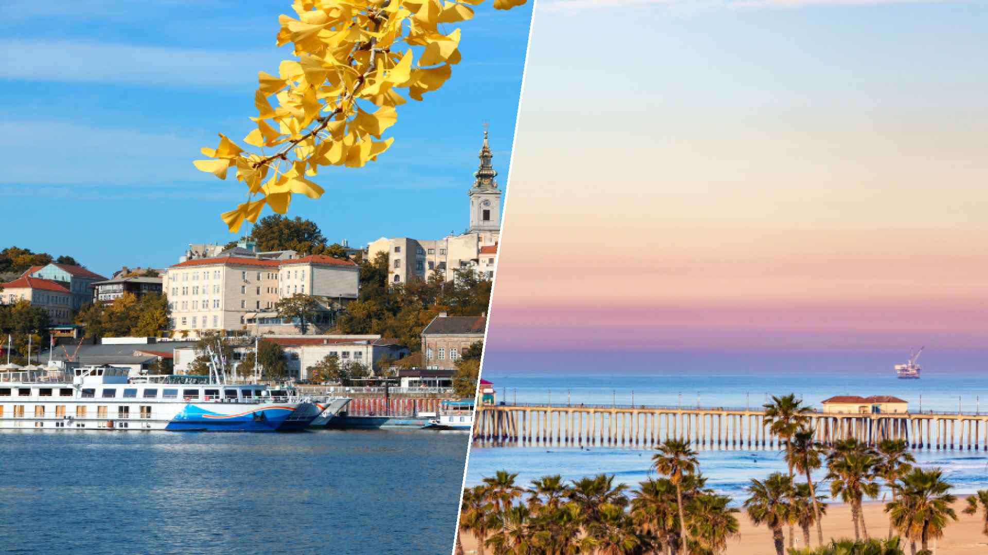 Belgrade to Huntington Beach