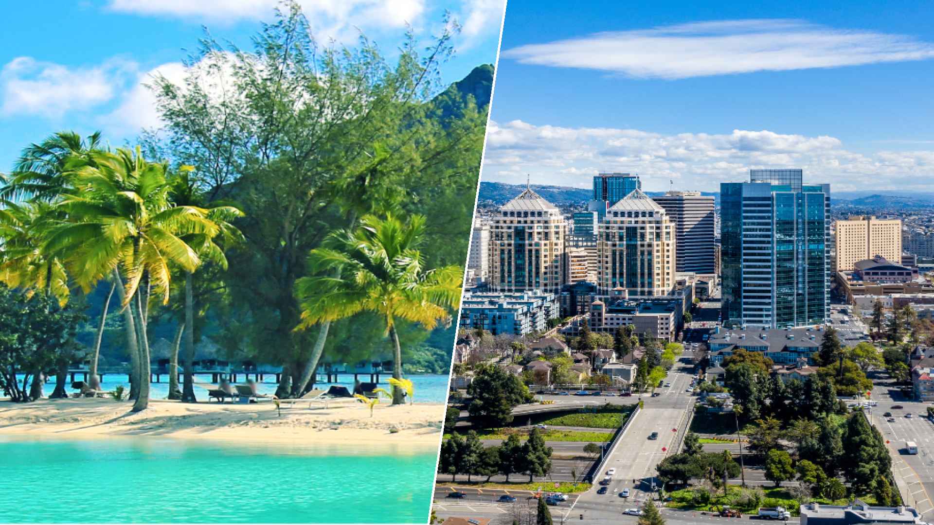 Bora Bora to Oakland