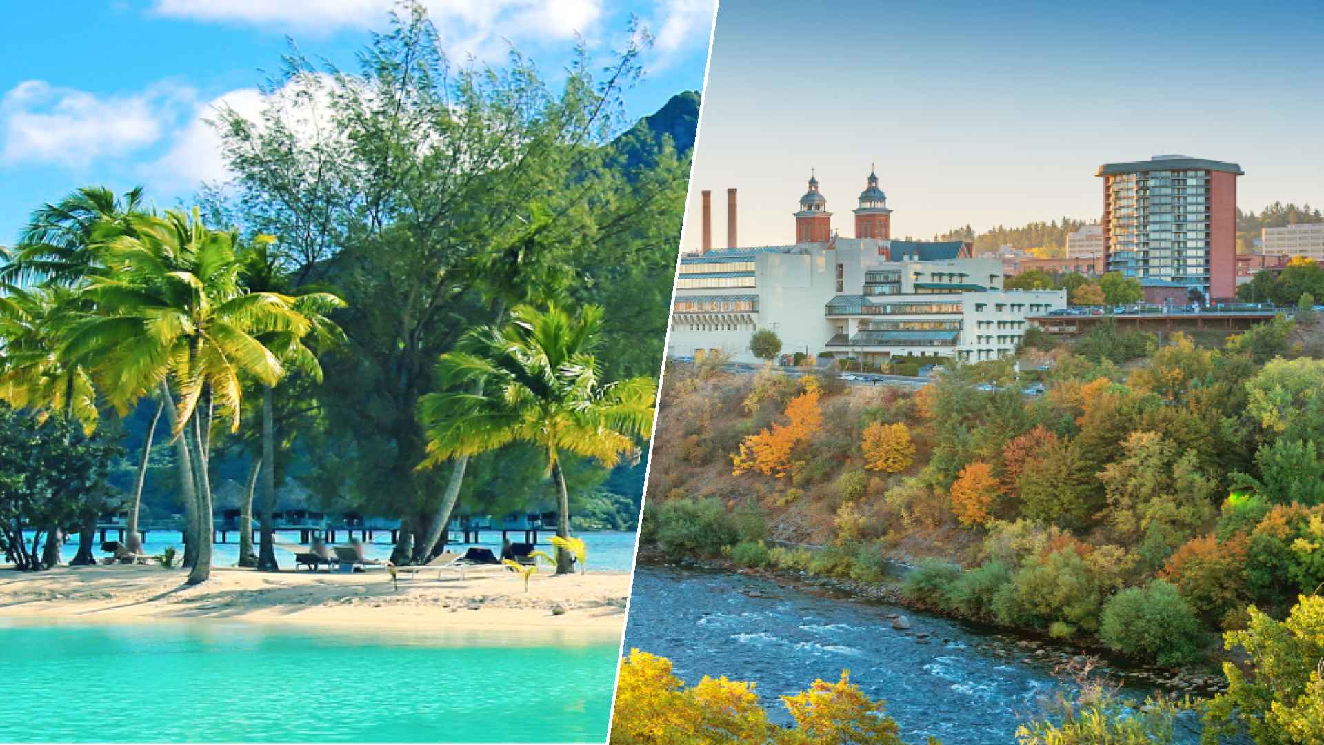 Bora Bora to Spokane