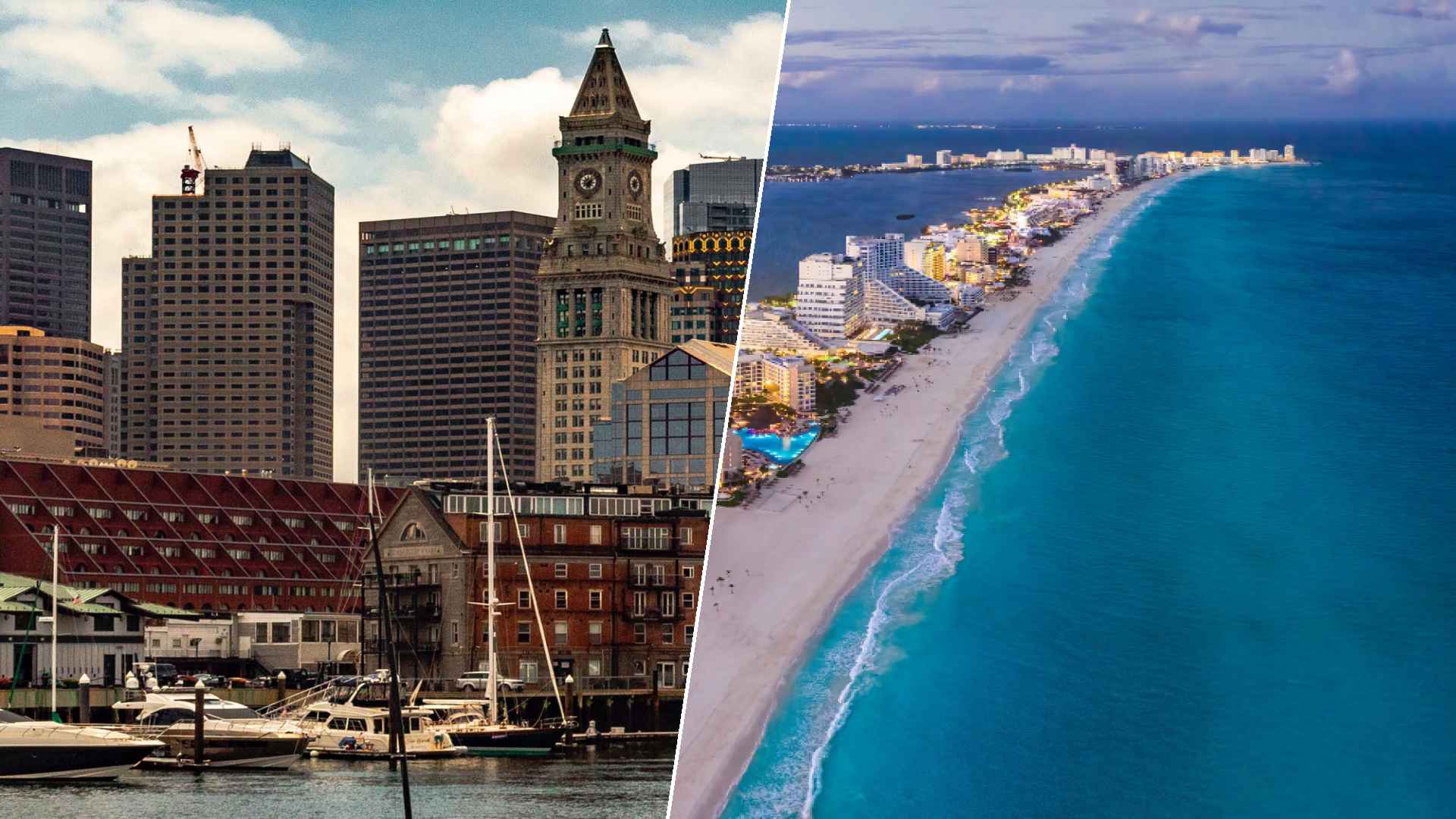 Boston to Cancun