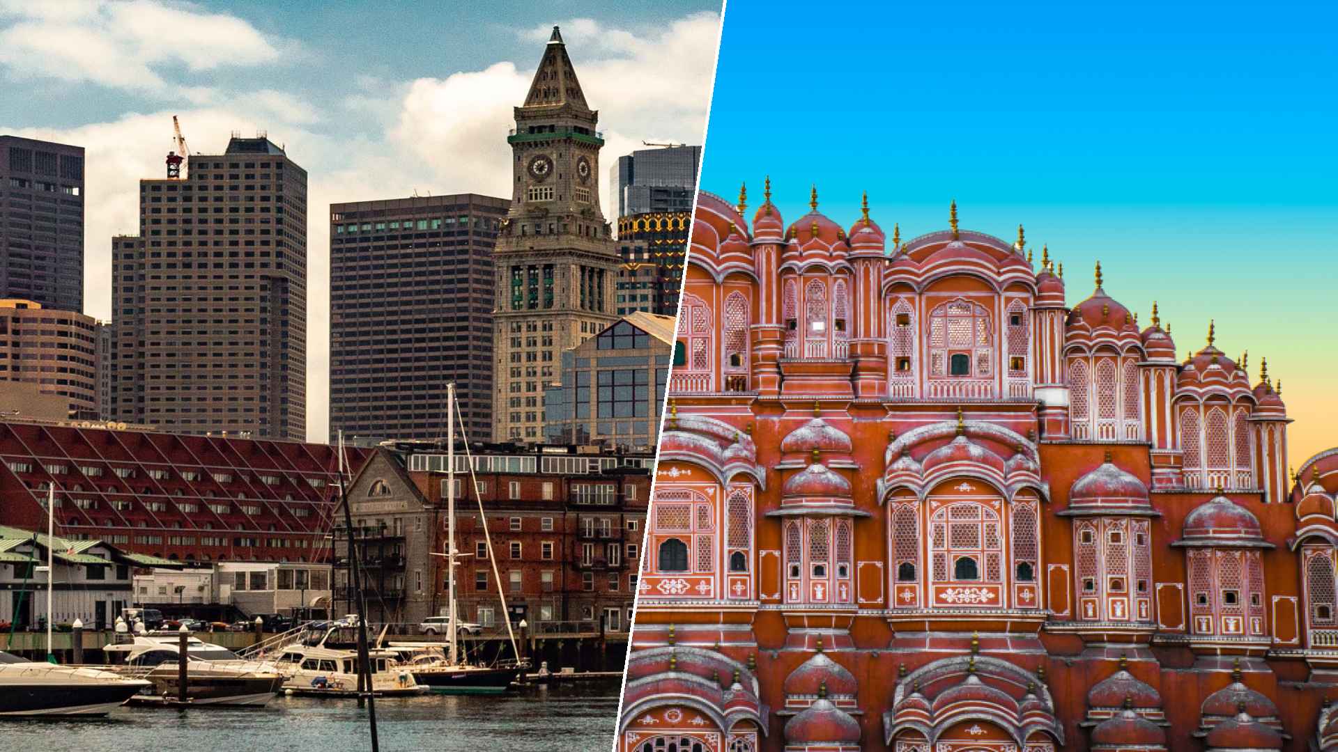 Boston to Jaipur