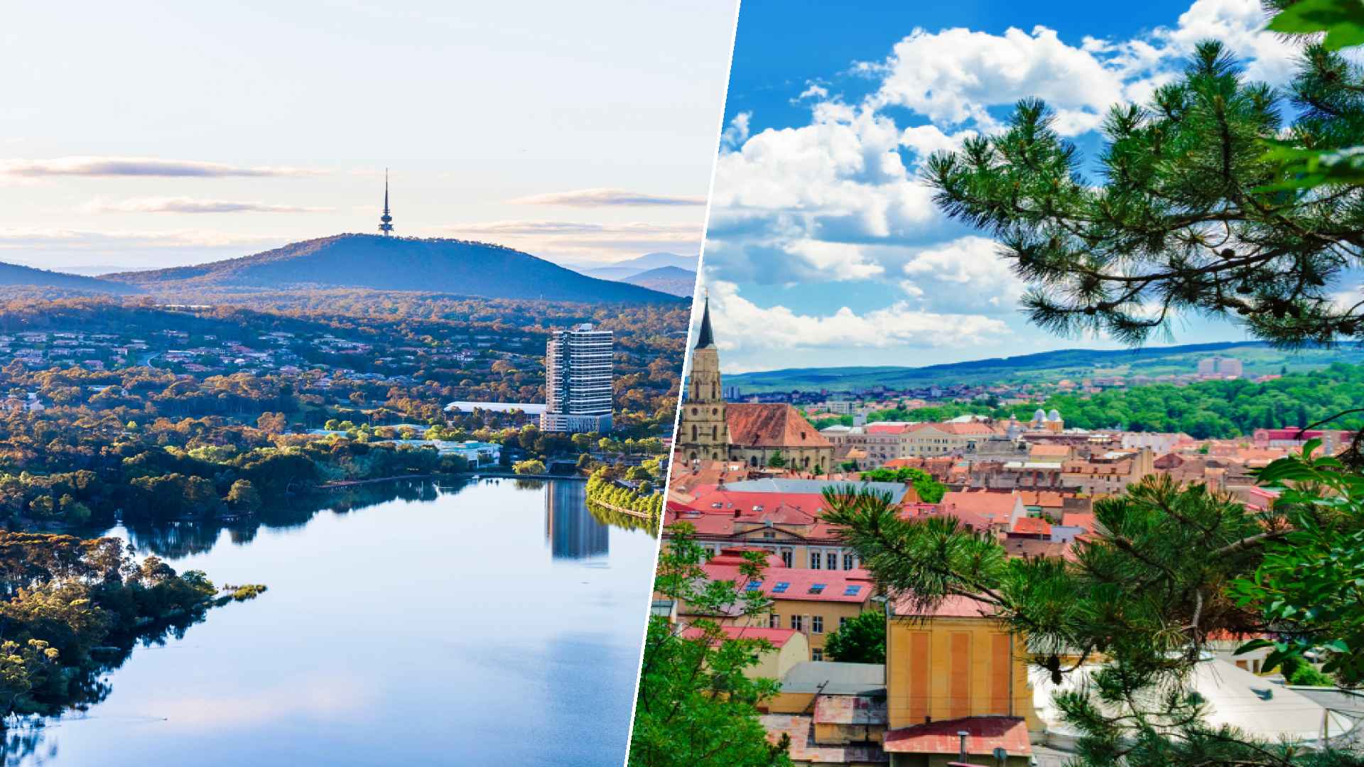 Canberra to Cluj-Napoca