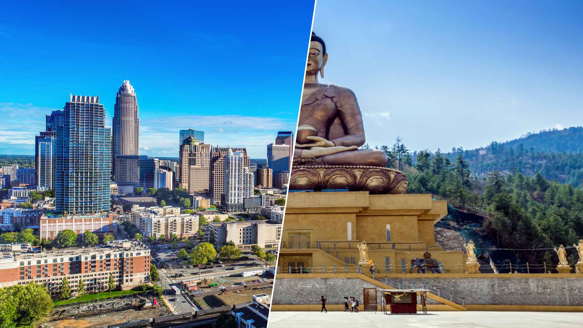 Charlotte to Timphou