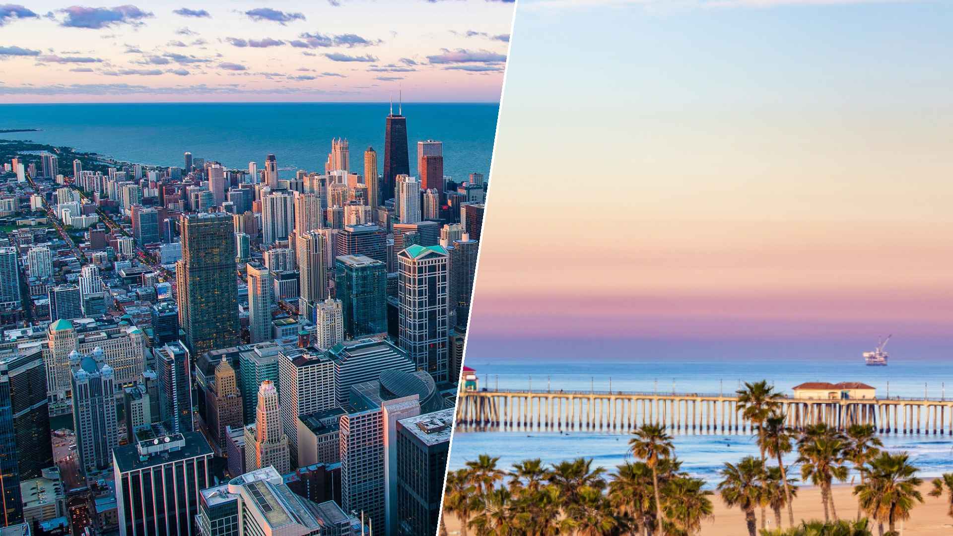 Chicago to Huntington Beach