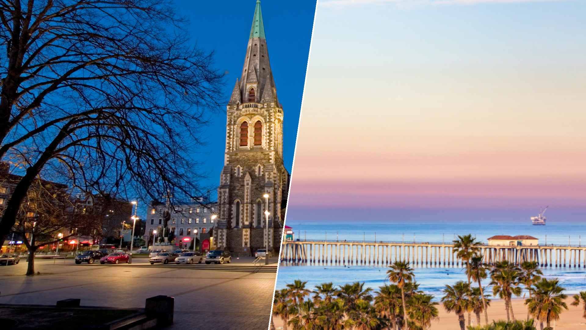 Christchurch to Huntington Beach