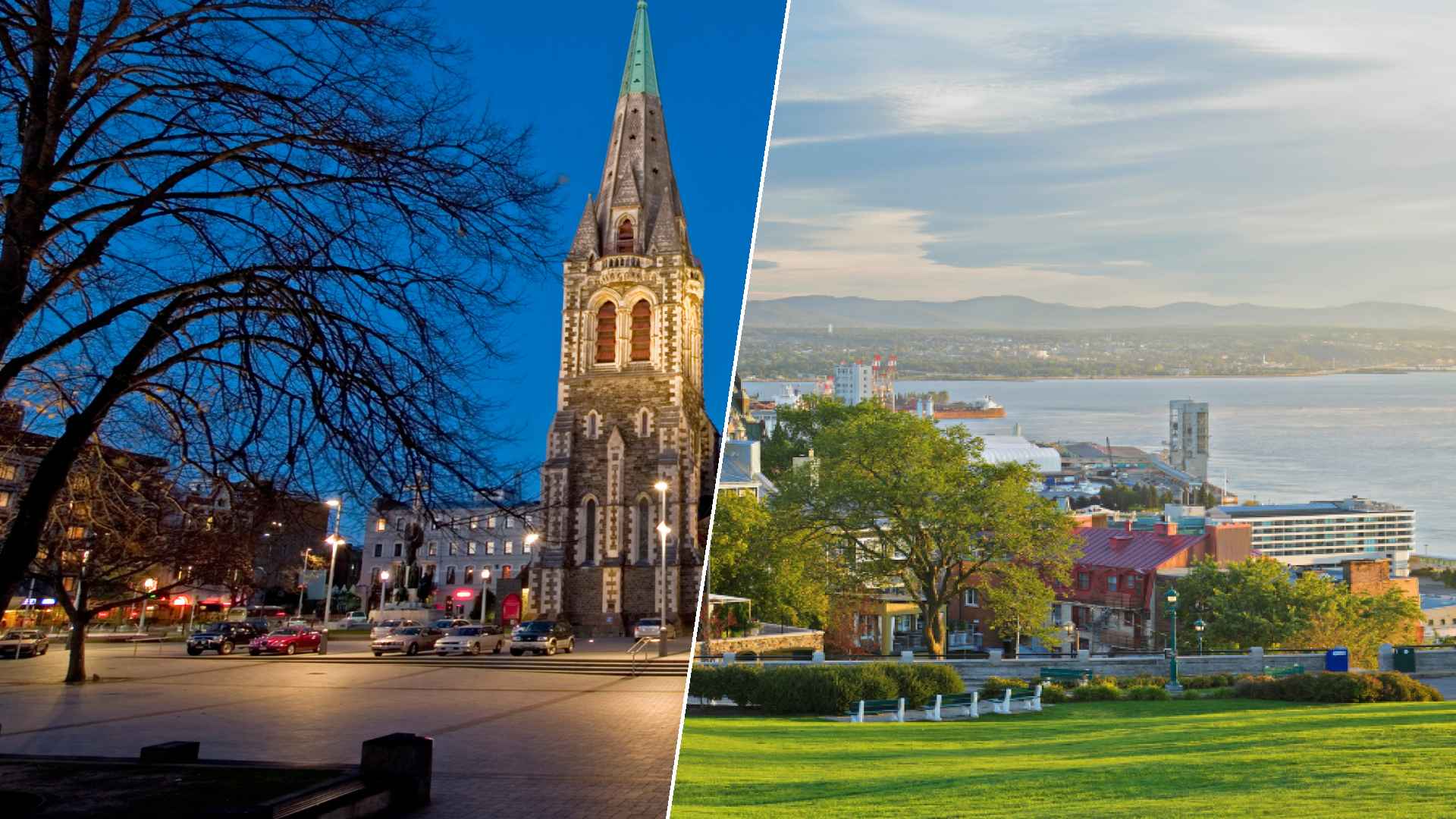 Christchurch to Quebec city