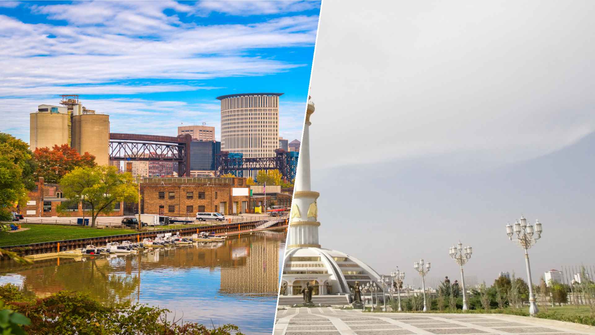 Cleveland to Ashgabat