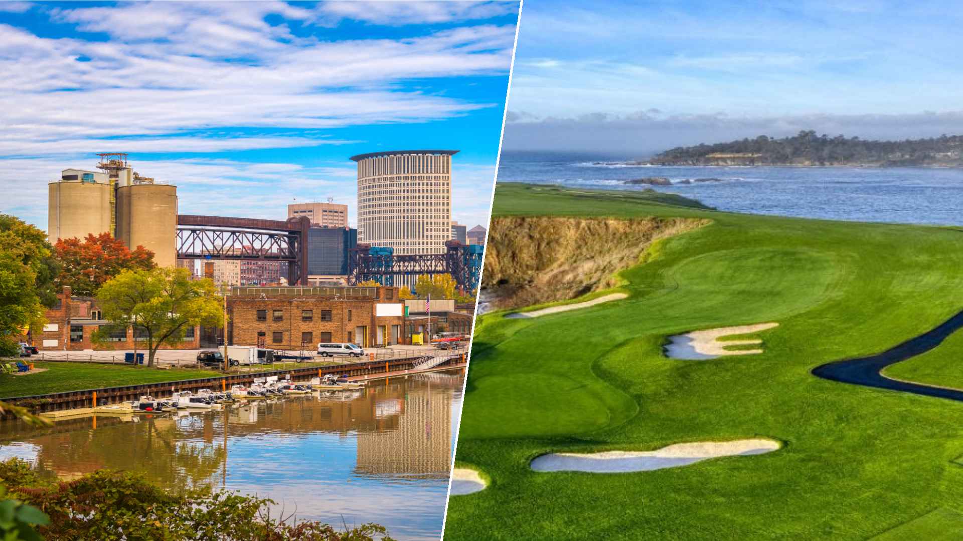 Cleveland to Pebble Beach Golf Links