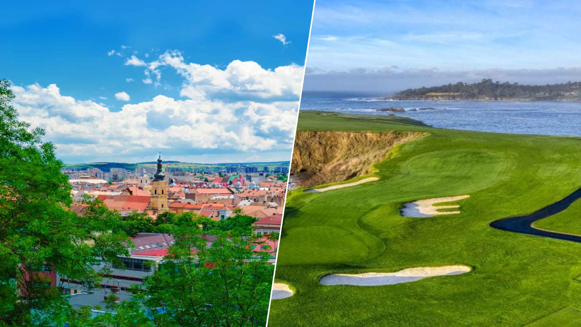 Cluj-Napoca to Pebble Beach Golf Links