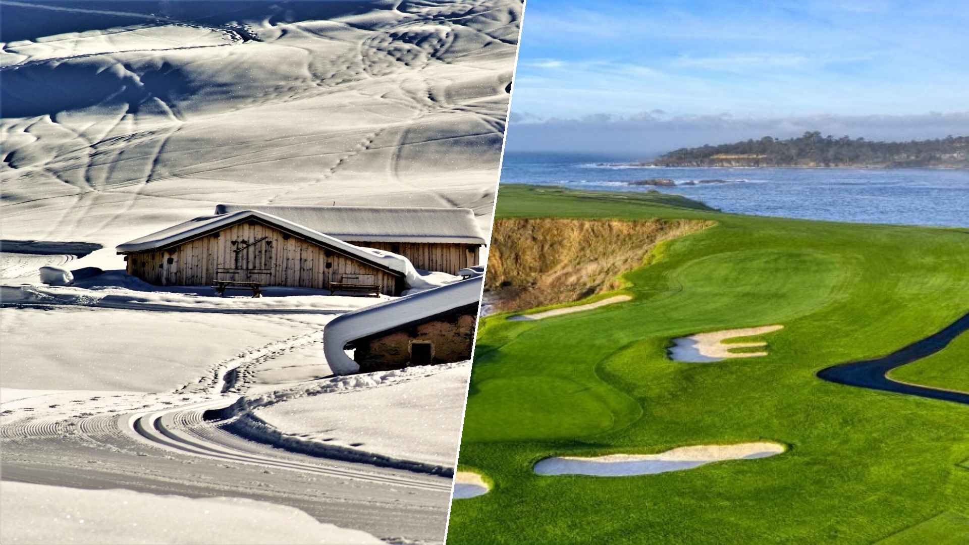 Courchevel to Pebble Beach Golf Links