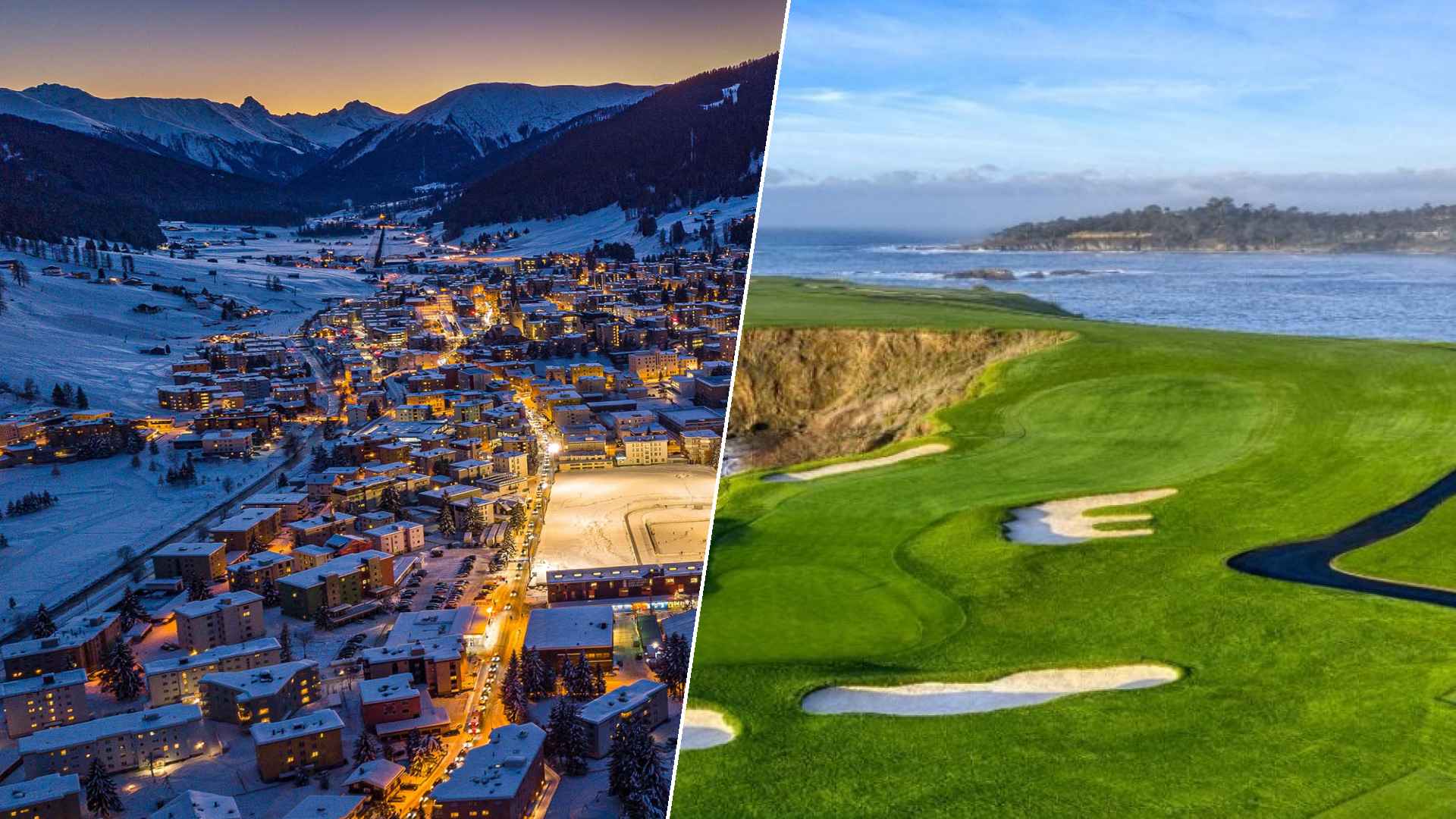 Davos to Pebble Beach Golf Links