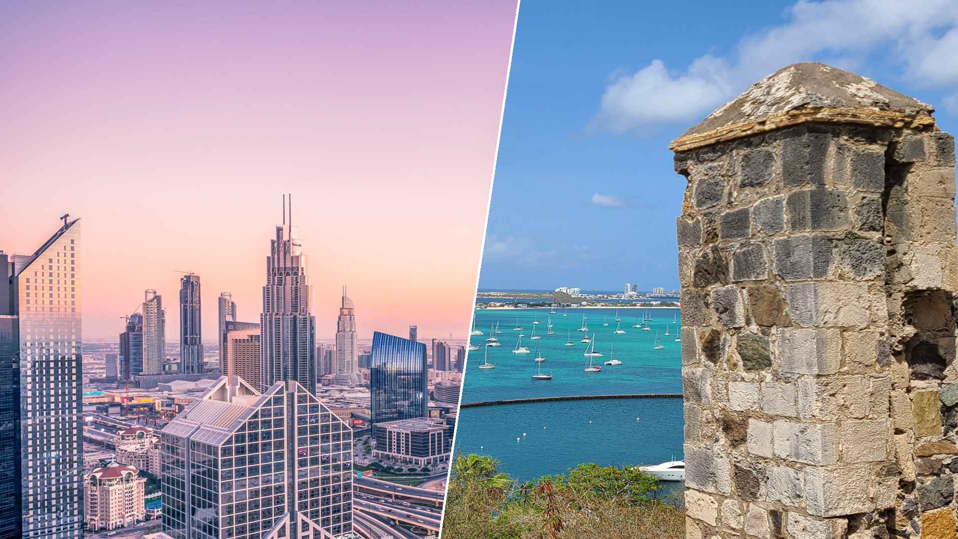 Dubai to Simpson Bay