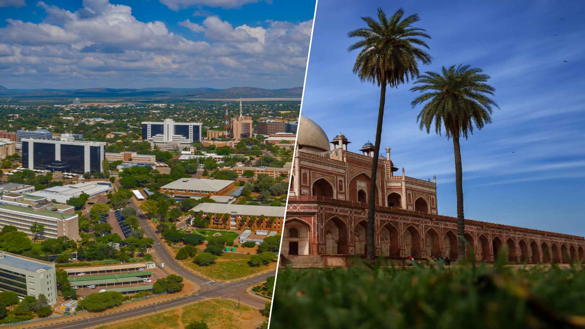 Gaborone to New Dehli