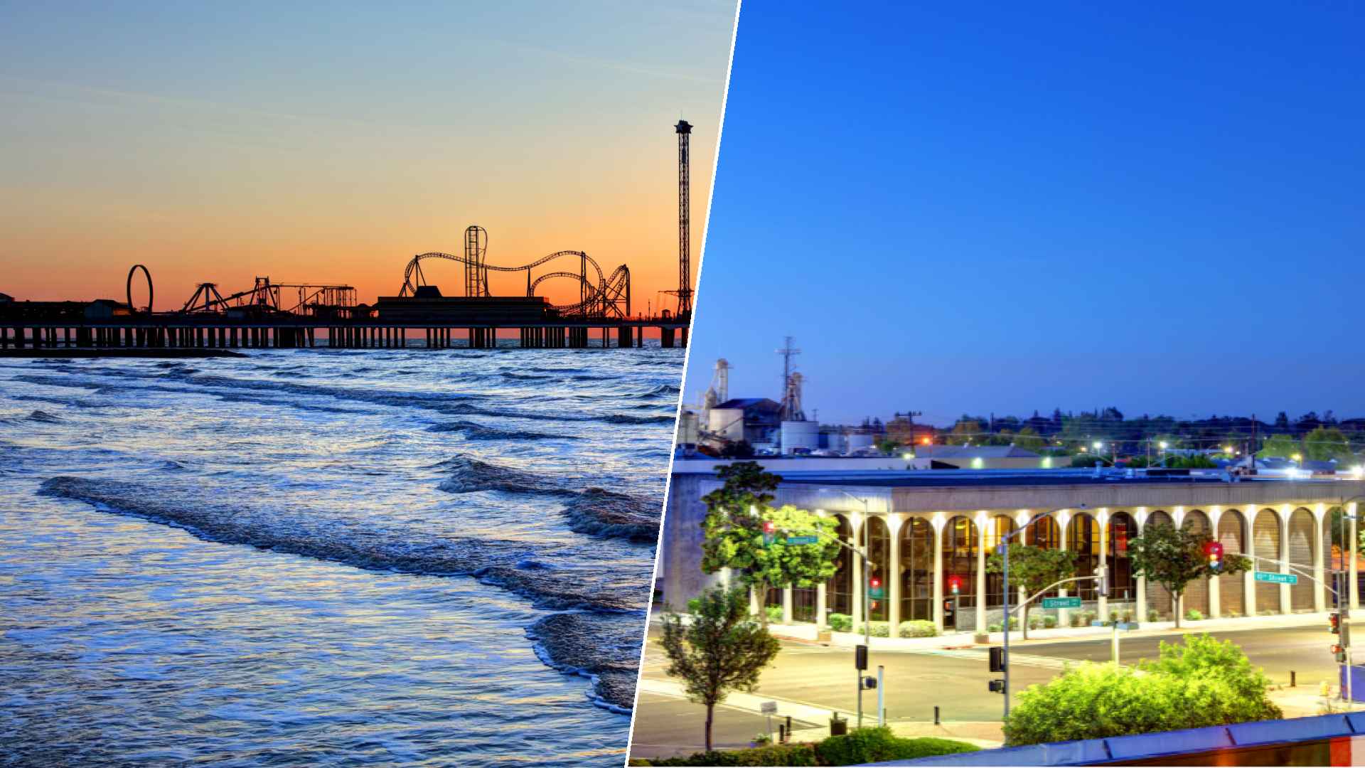 Galveston to Modesto