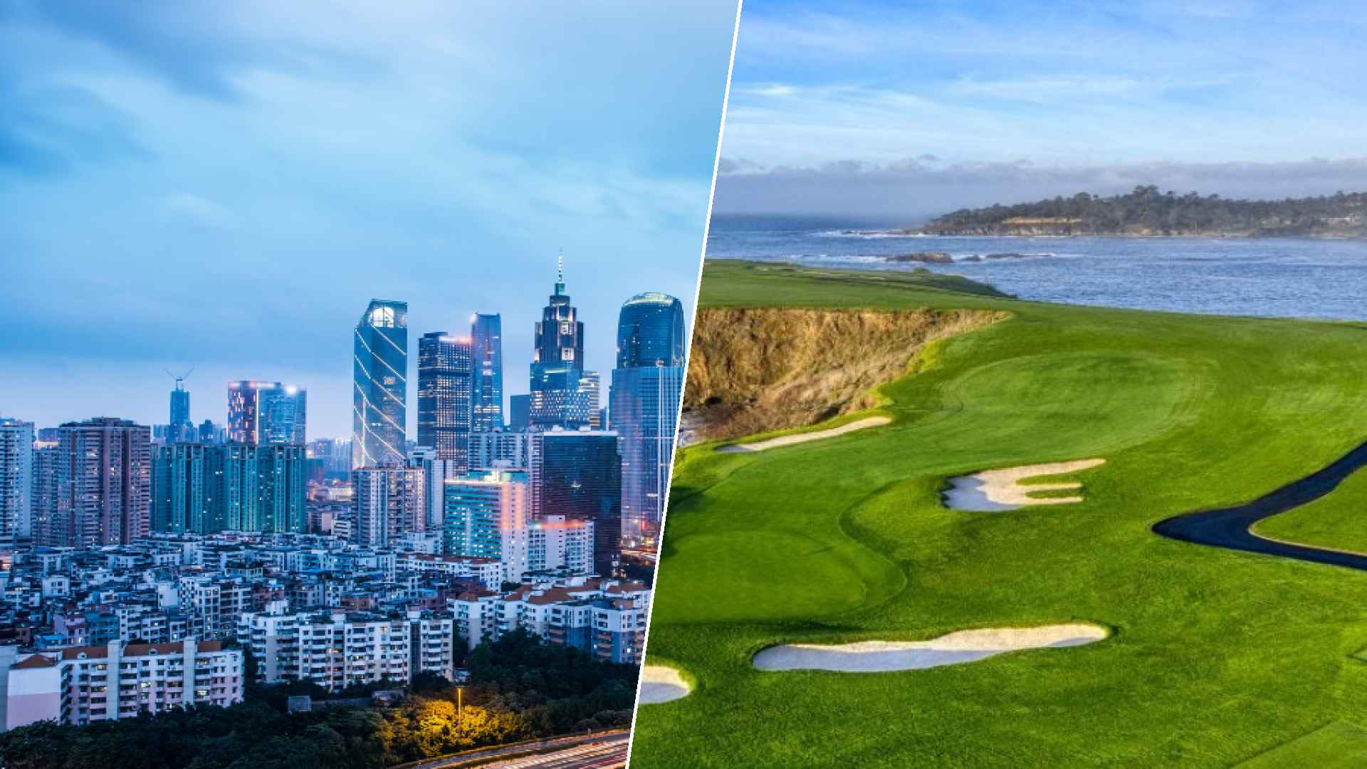 Guangzhou to Pebble Beach Golf Links
