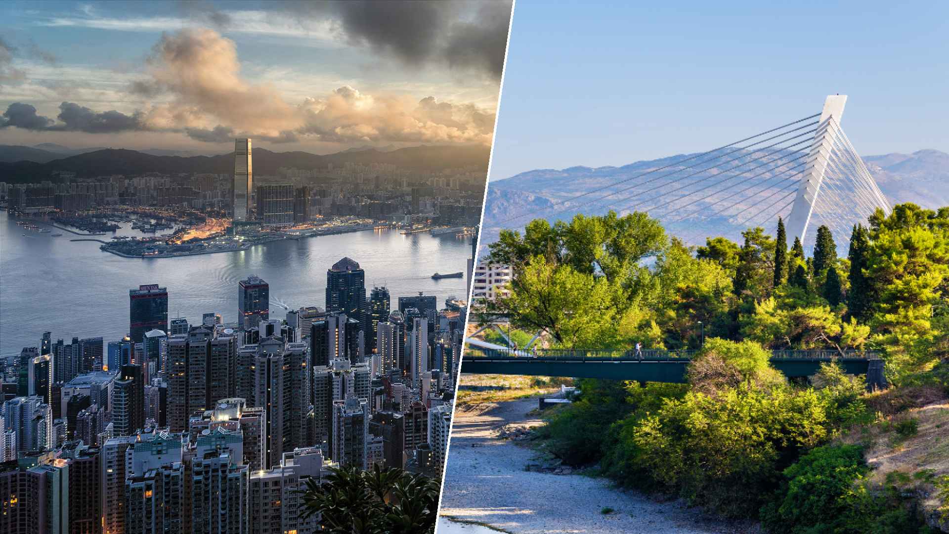 Hong Kong to Podgorica