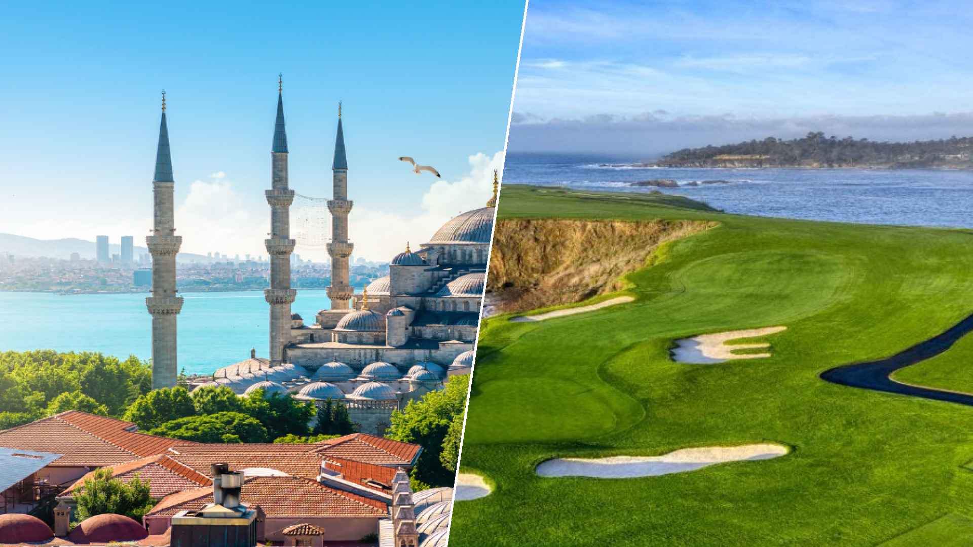 Istanbul to Pebble Beach Golf Links