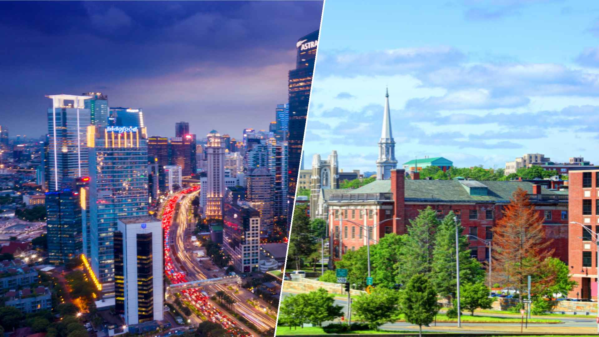 Jakarta to Worcester