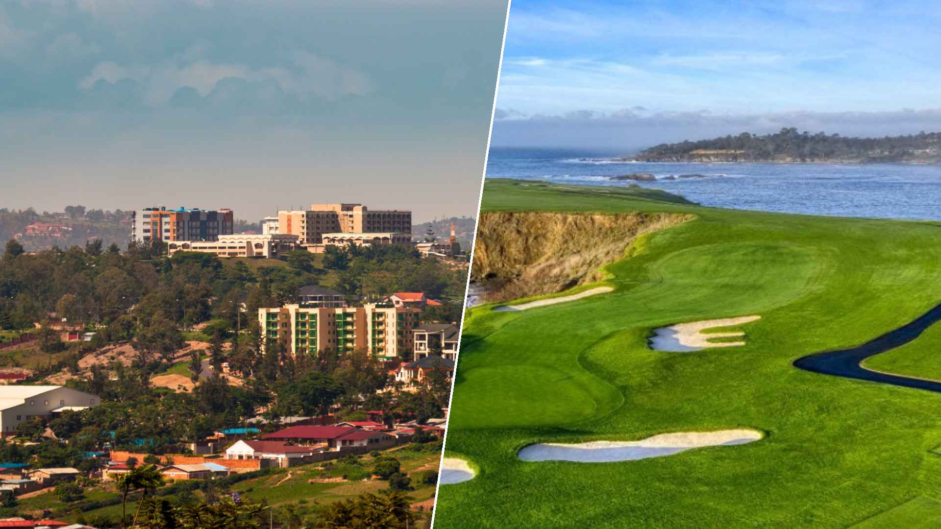 Kigali to Pebble Beach Golf Links