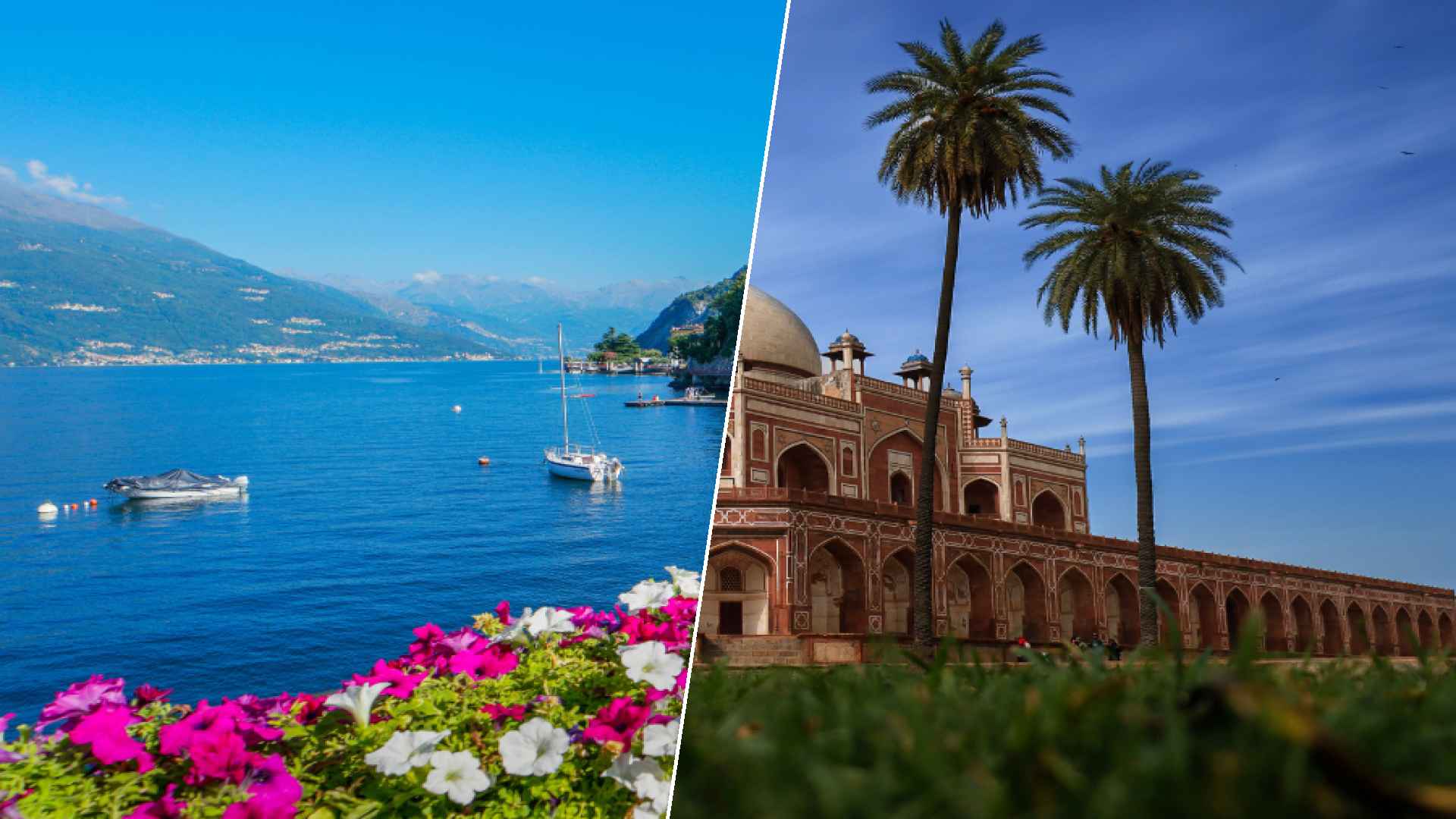 Lake Como to New Dehli
