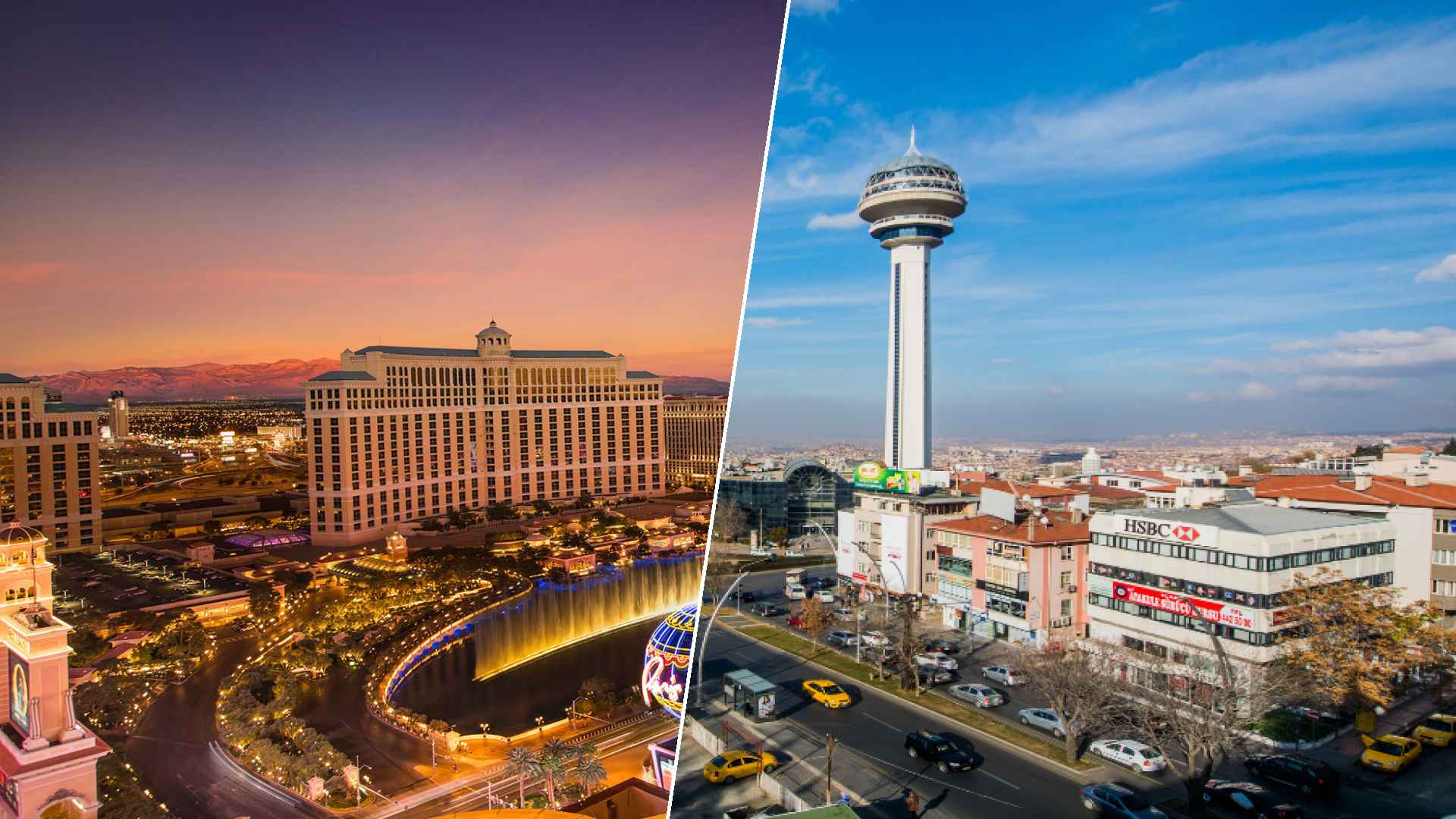 Las Vegas to Ankara