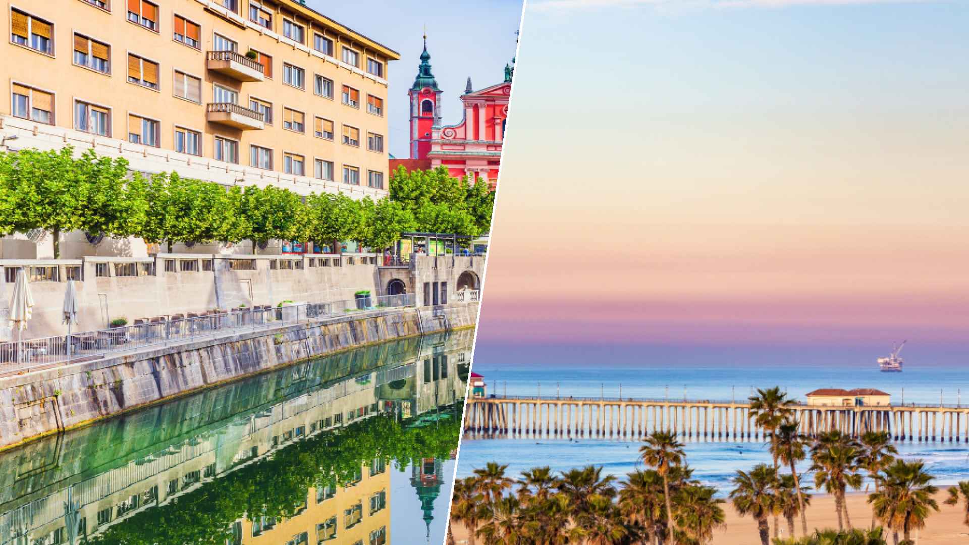 Ljubljana to Huntington Beach