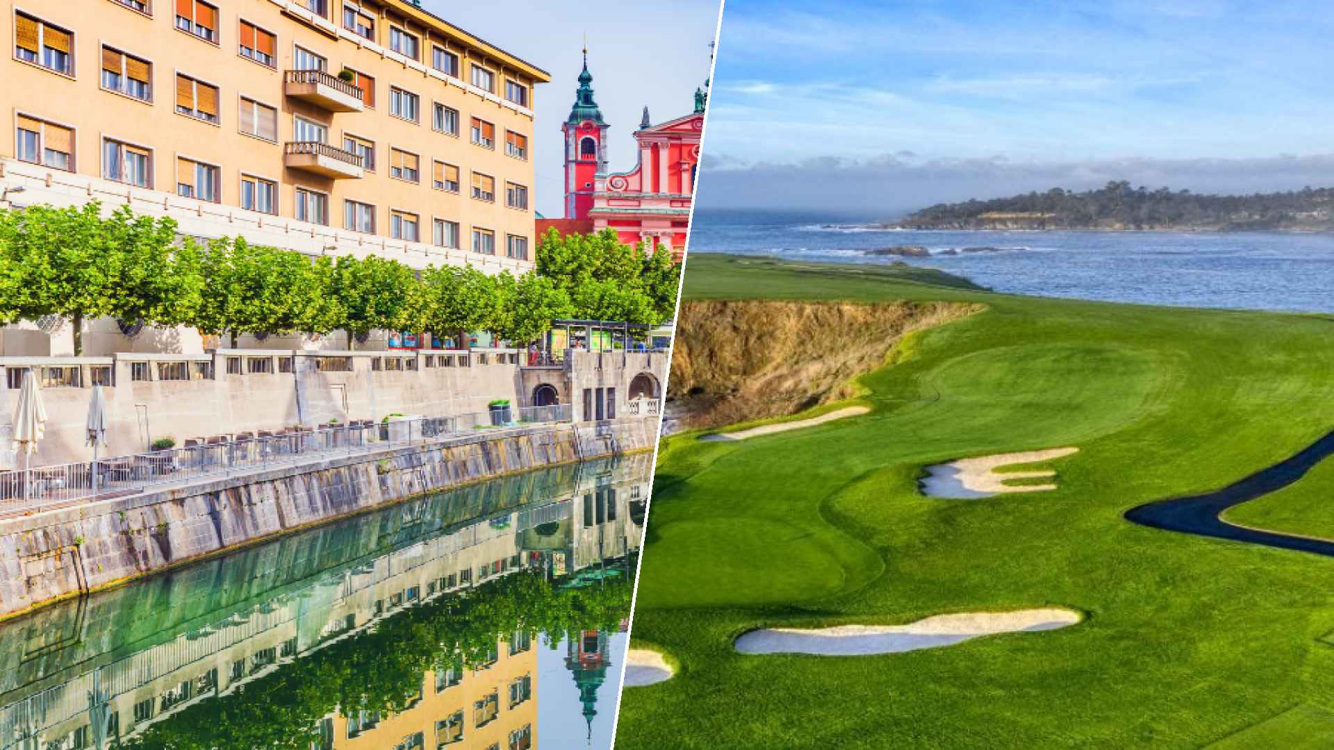 Ljubljana to Pebble Beach Golf Links