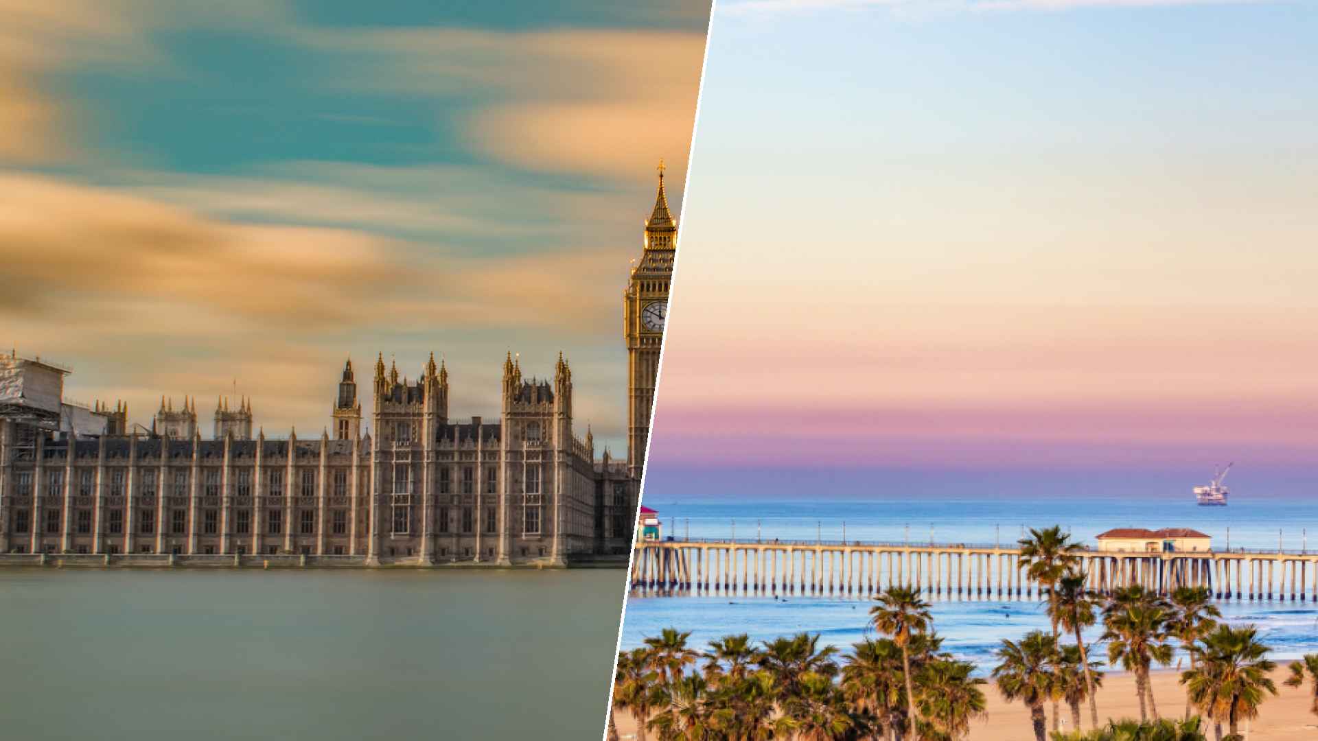 London to Huntington Beach