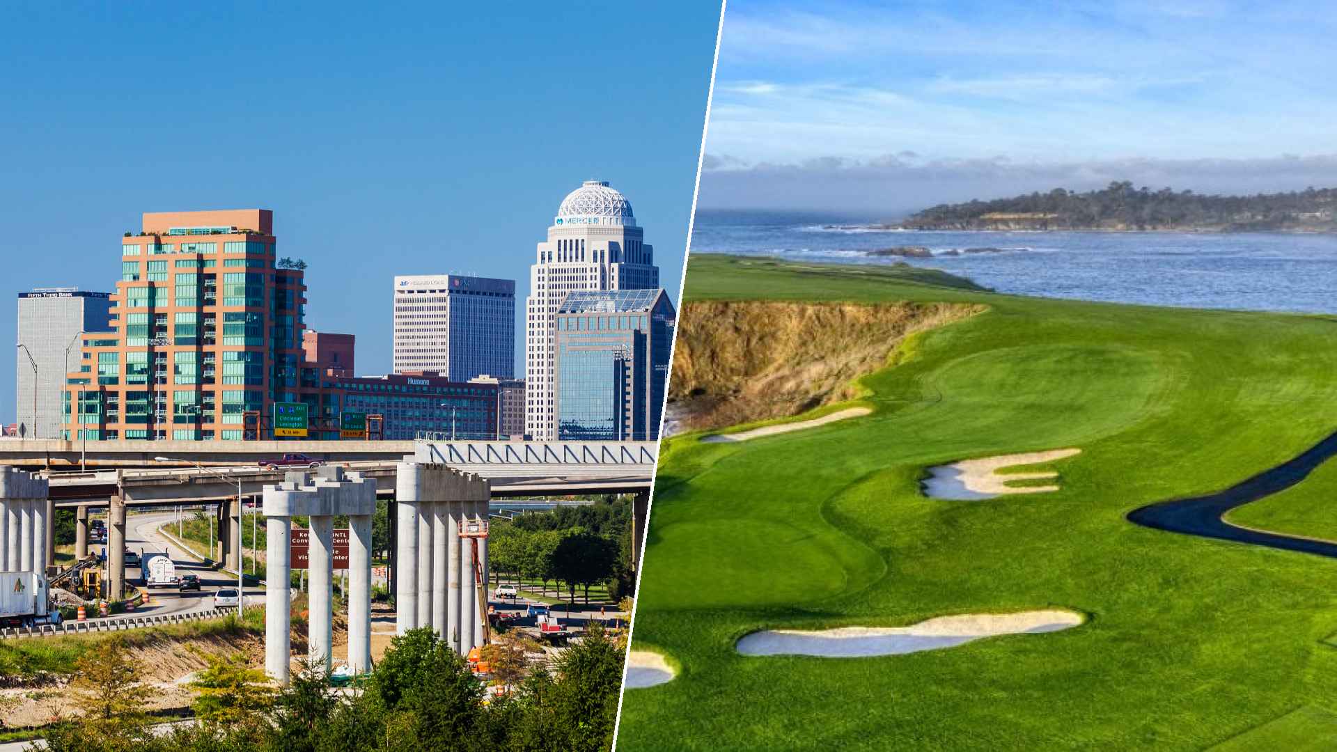 Louisville to Pebble Beach Golf Links