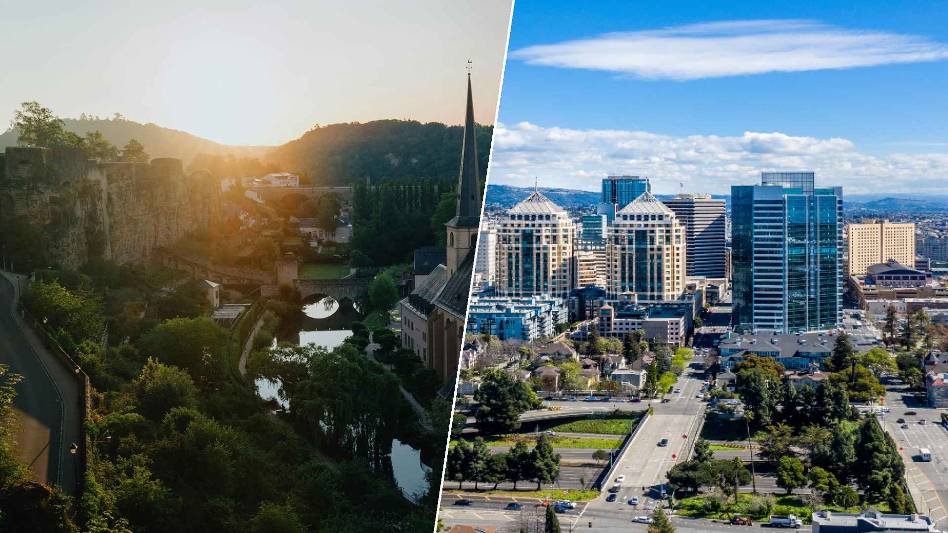 Luxembourg City to Oakland