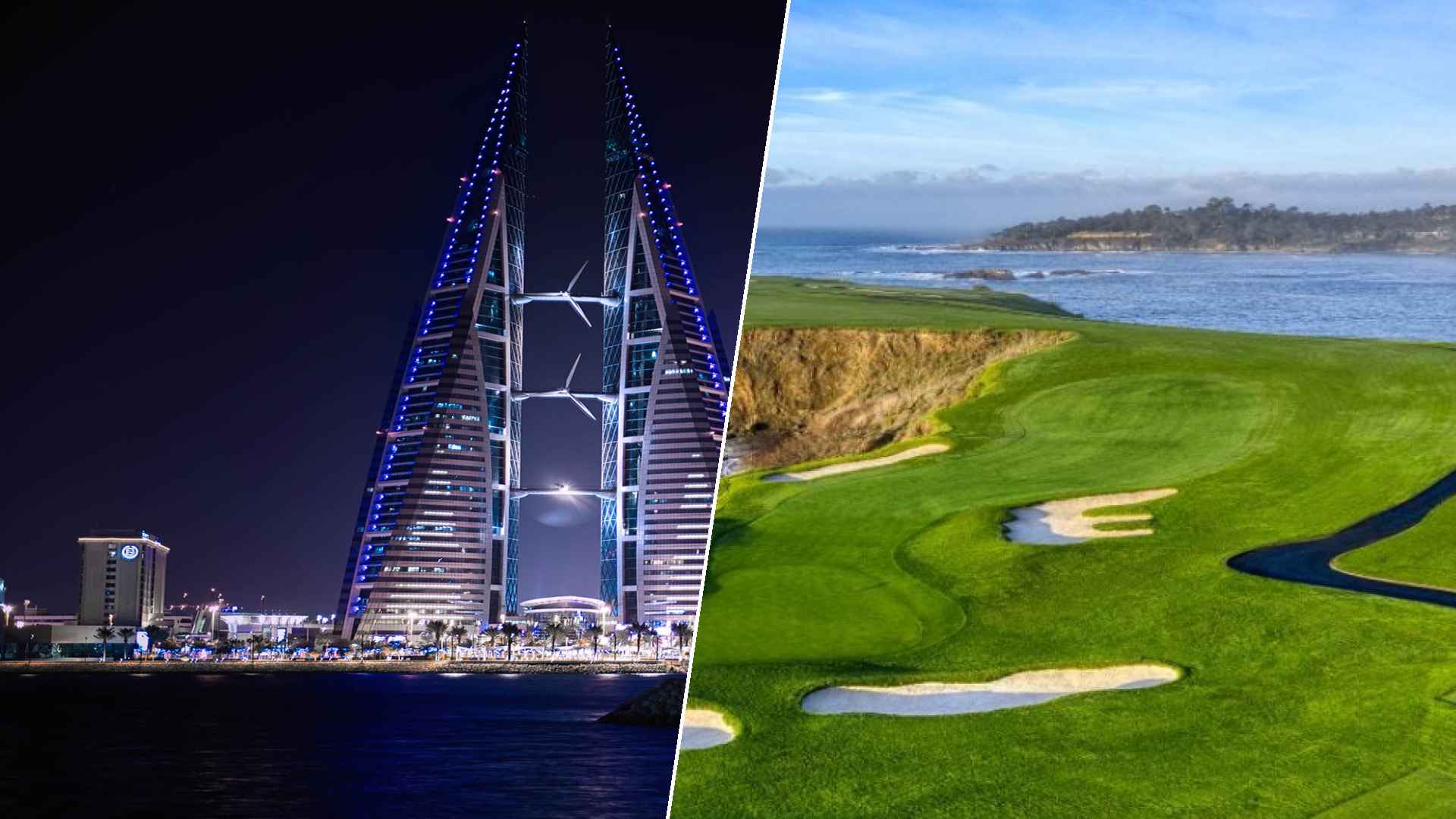 Manama to Pebble Beach Golf Links