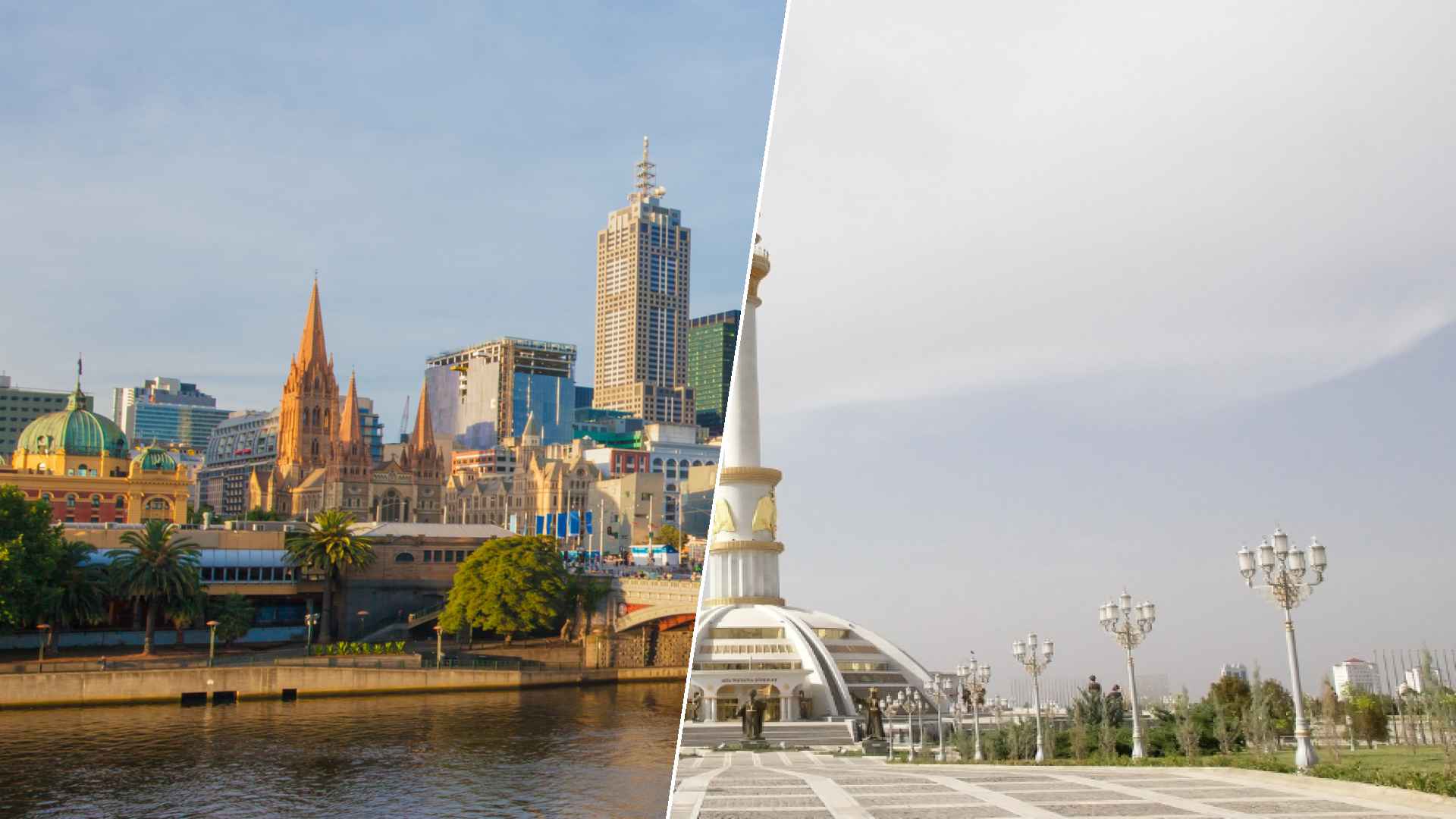 Melbourne to Ashgabat