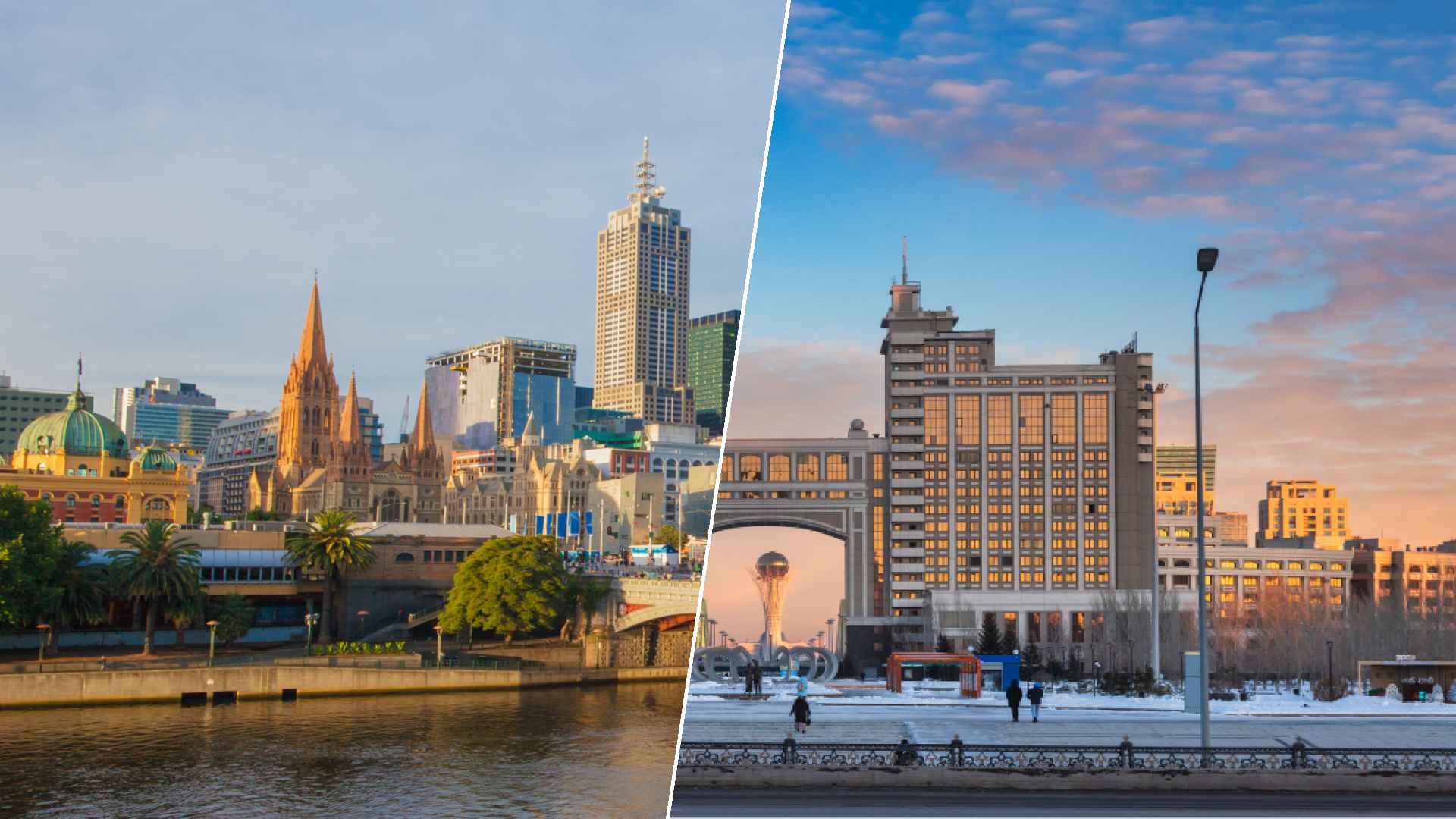 Melbourne to Nursultan