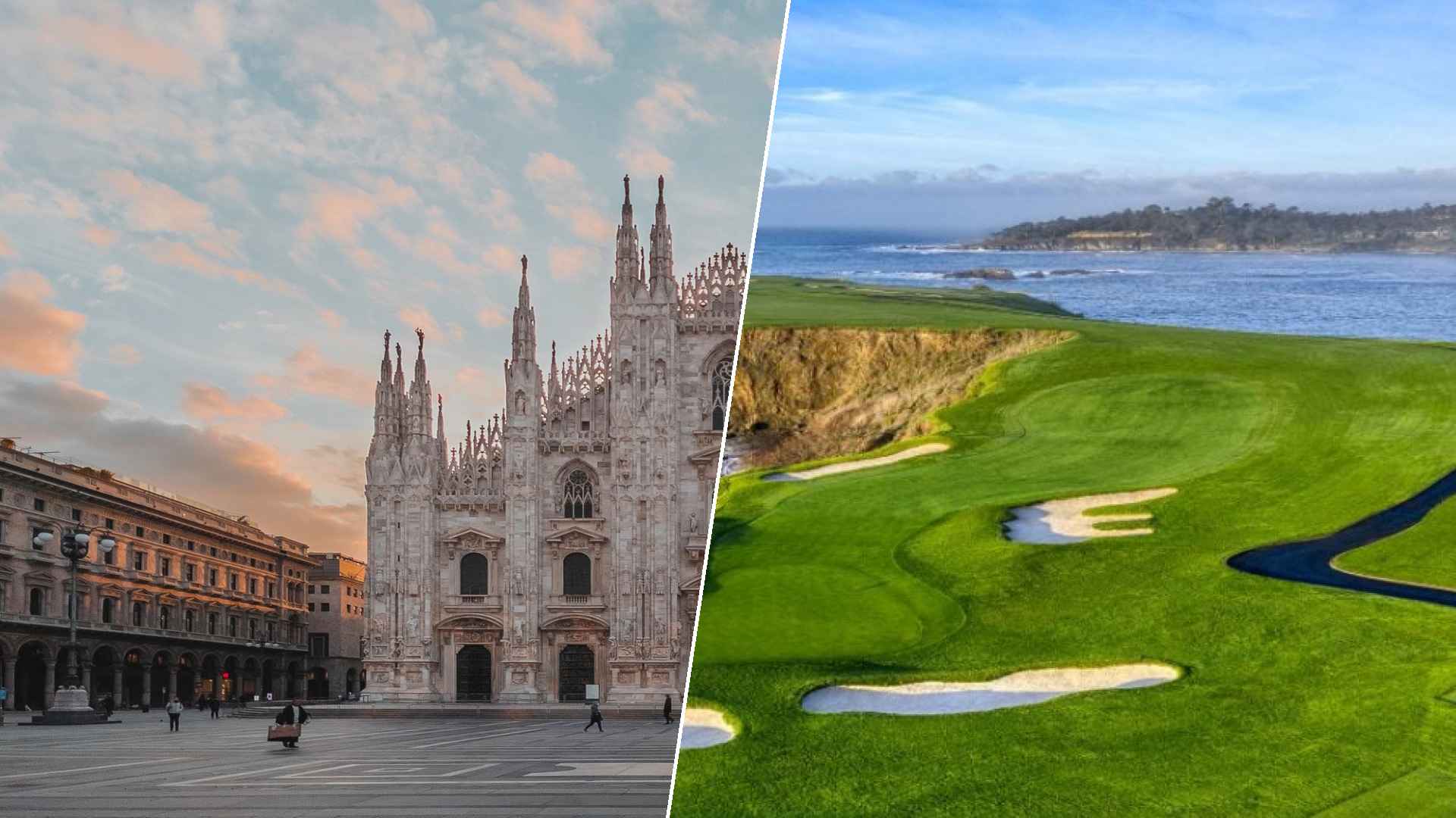 Milan to Pebble Beach Golf Links