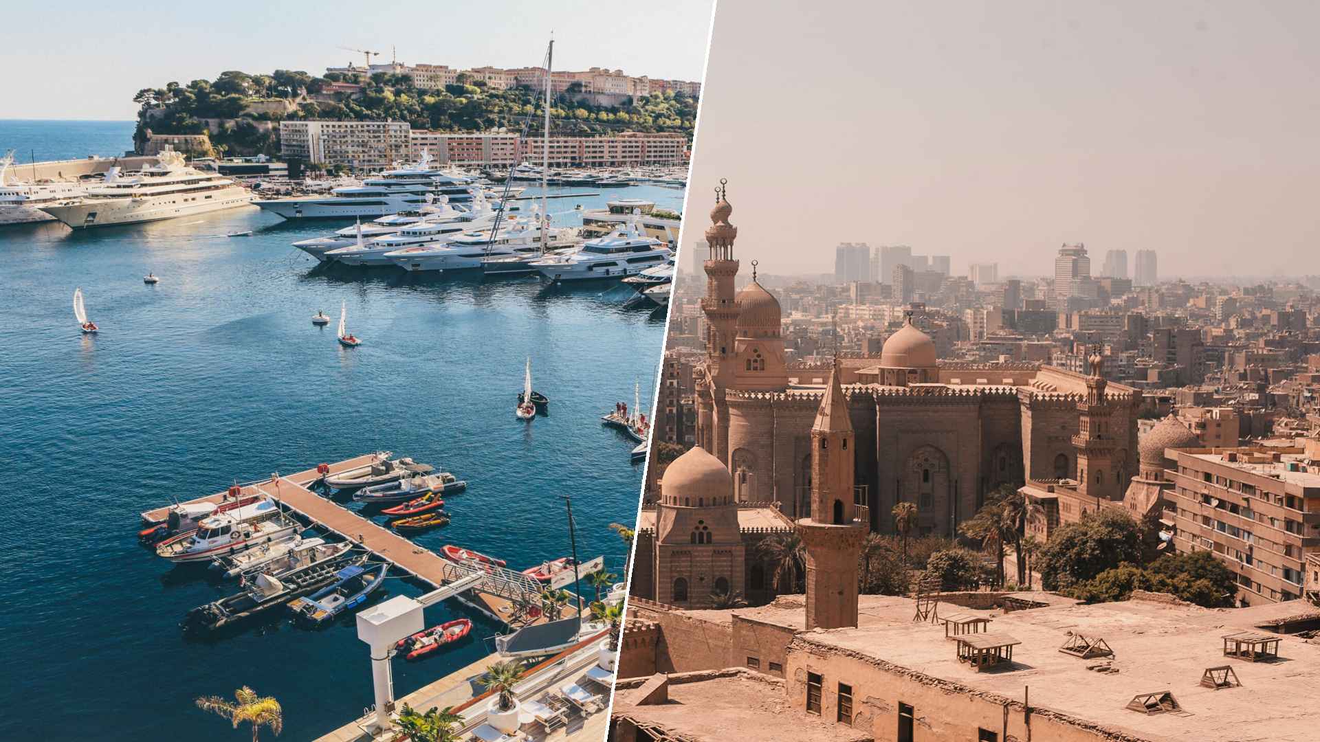 Monaco to Cairo
