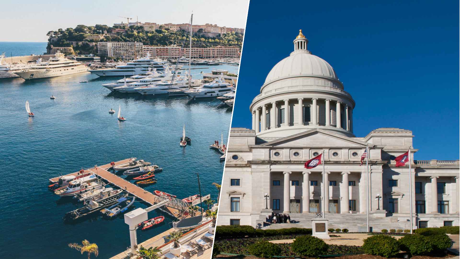 Monaco to Little Rock