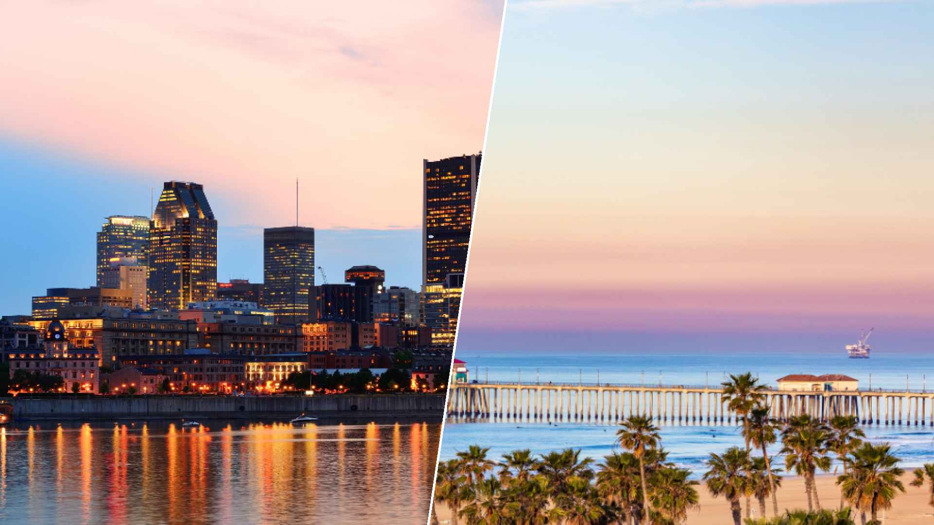 Montréal to Huntington Beach