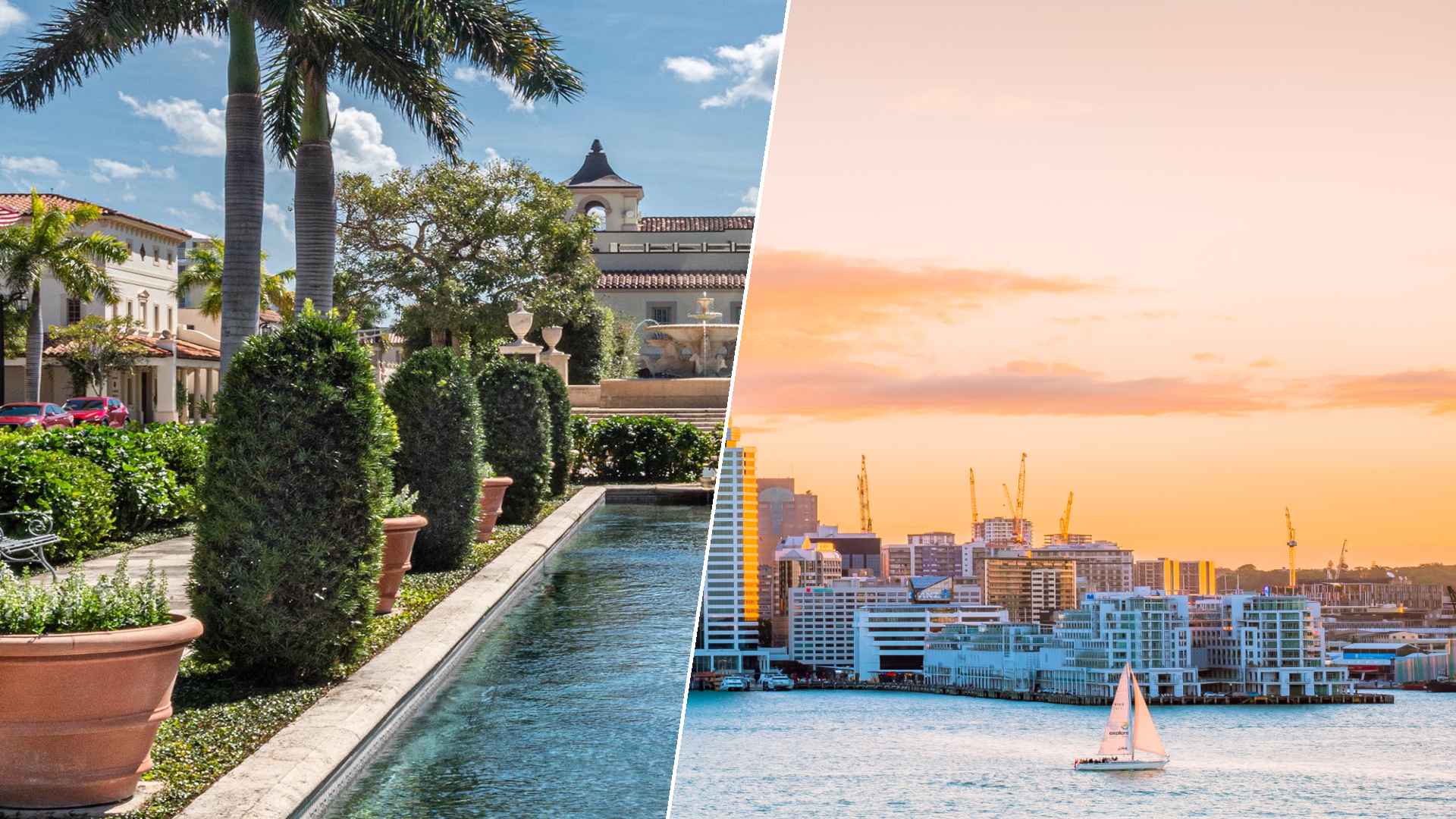 Palm Beach to Auckland