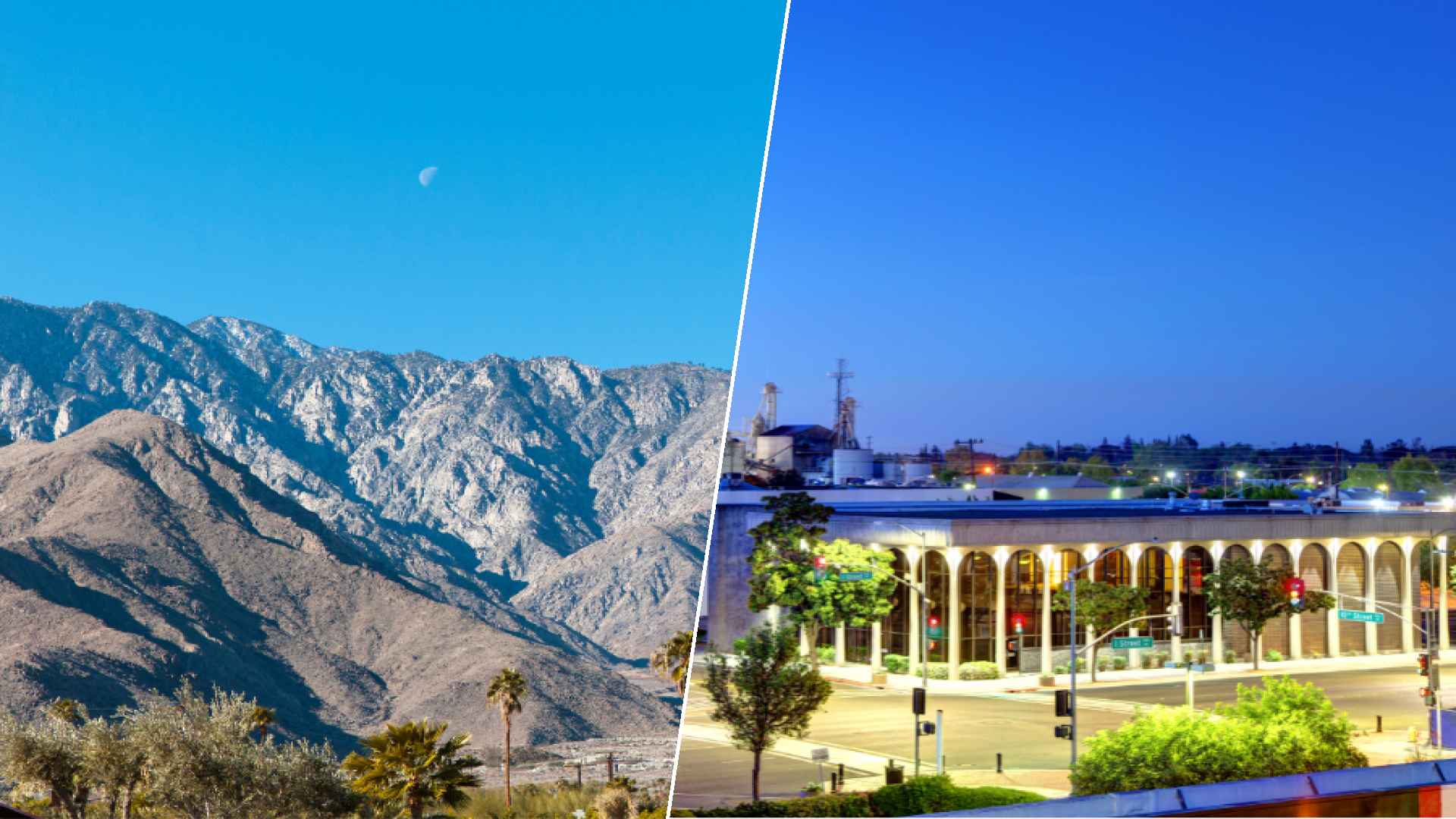 Palm Springs to Modesto