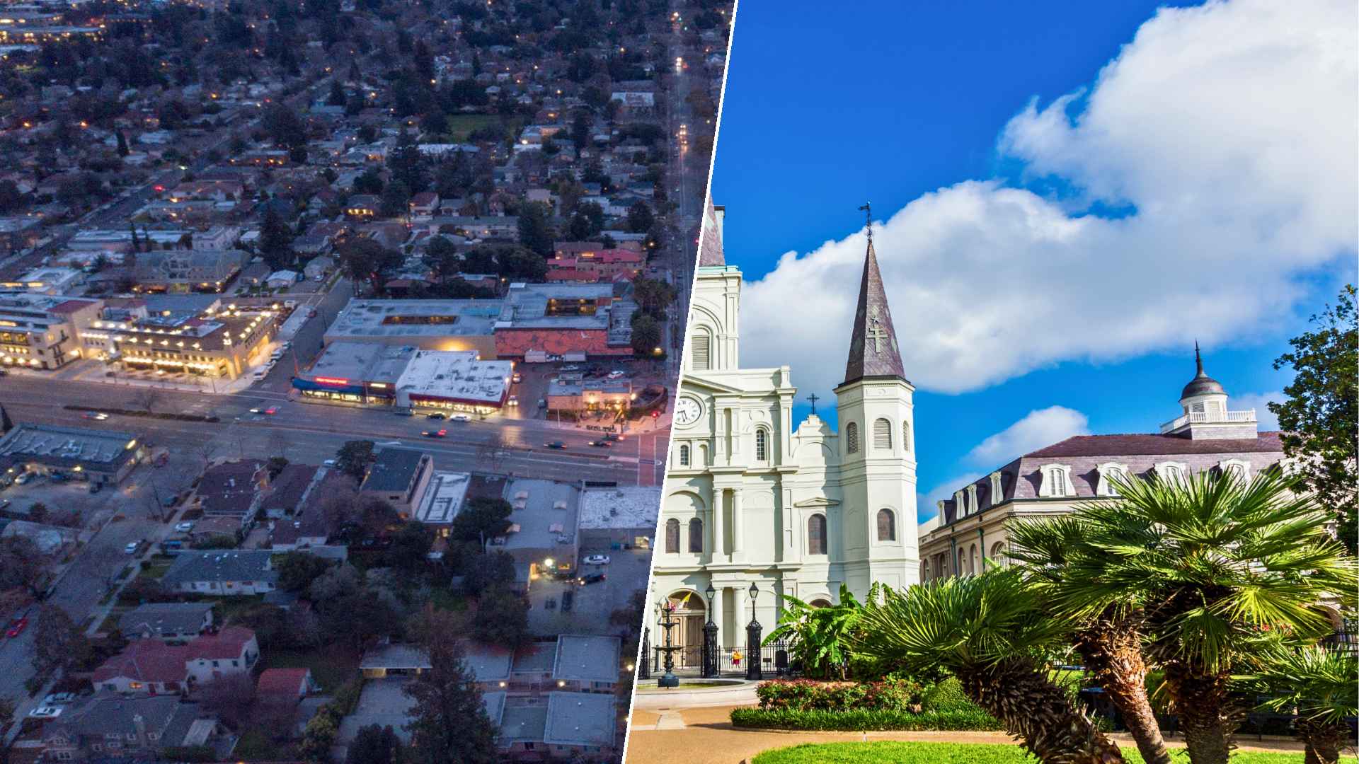 Palo Alto to New Orleans