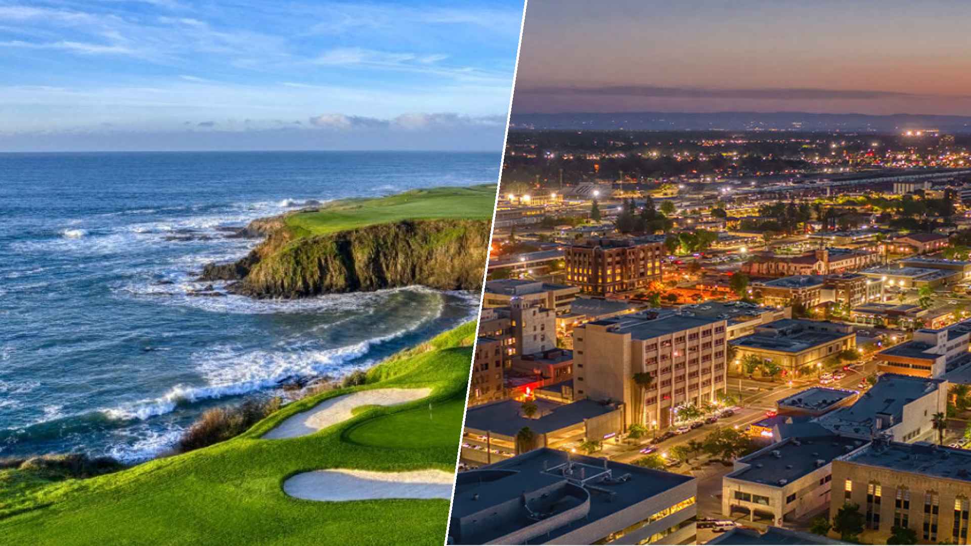 Pebble Beach Golf Links to Bakersfield