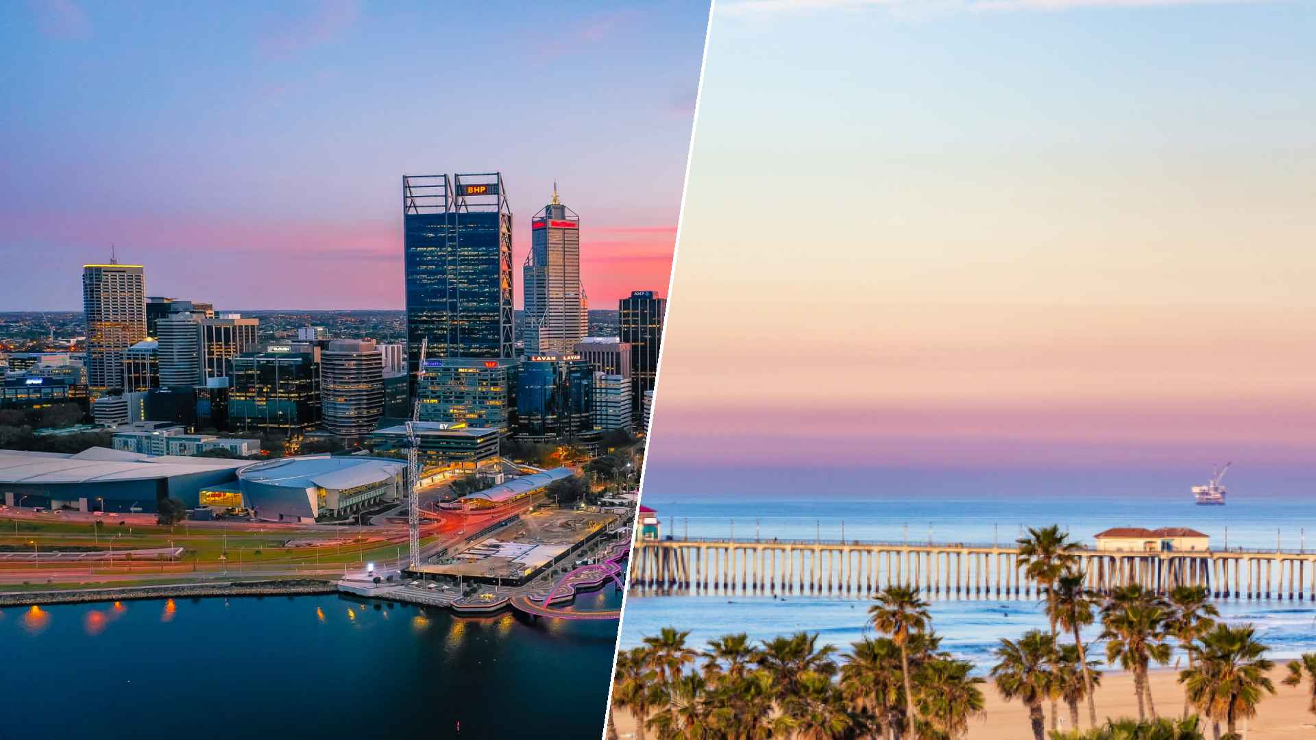 Perth to Huntington Beach