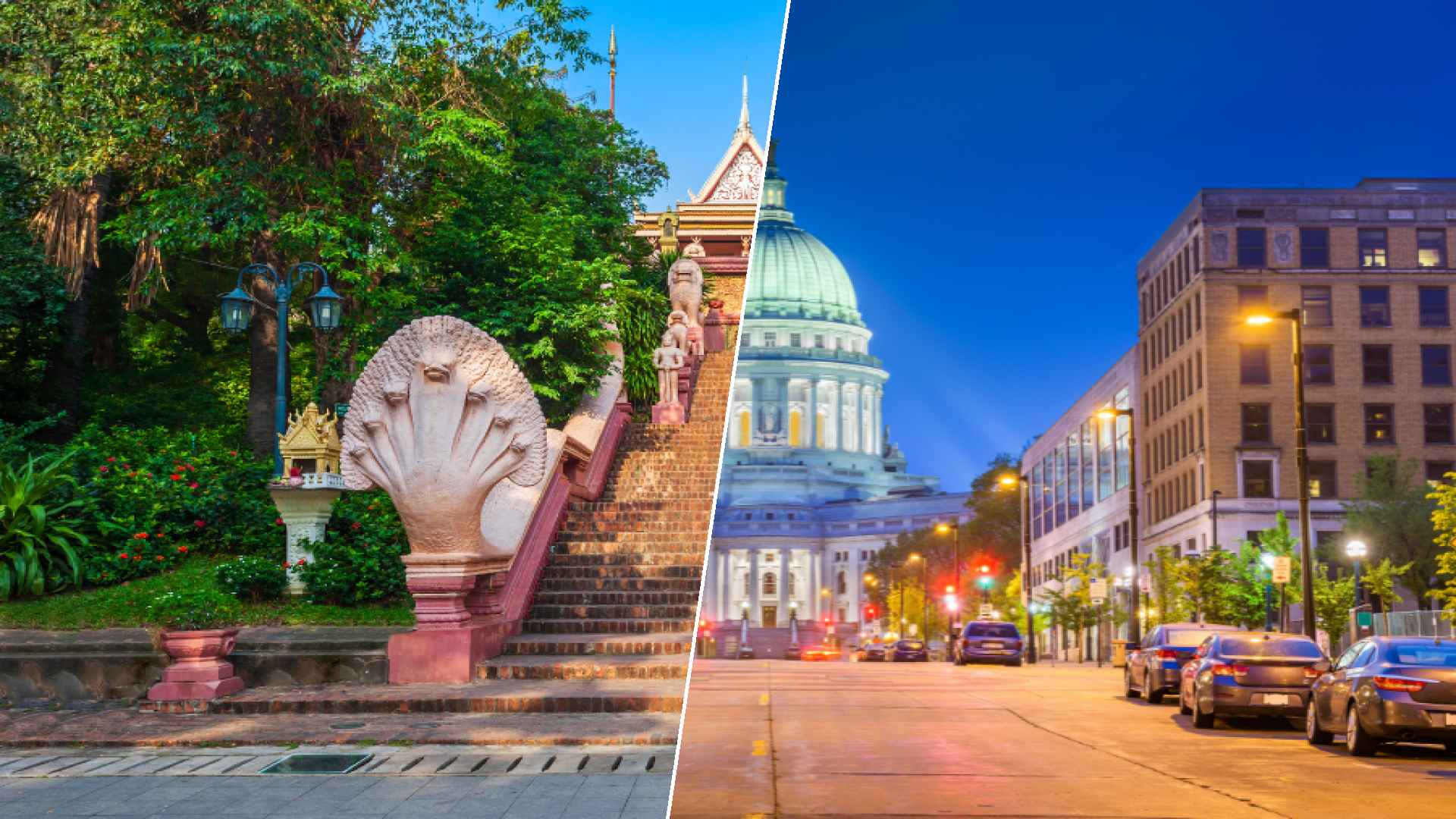 Phnom Penh to Madison