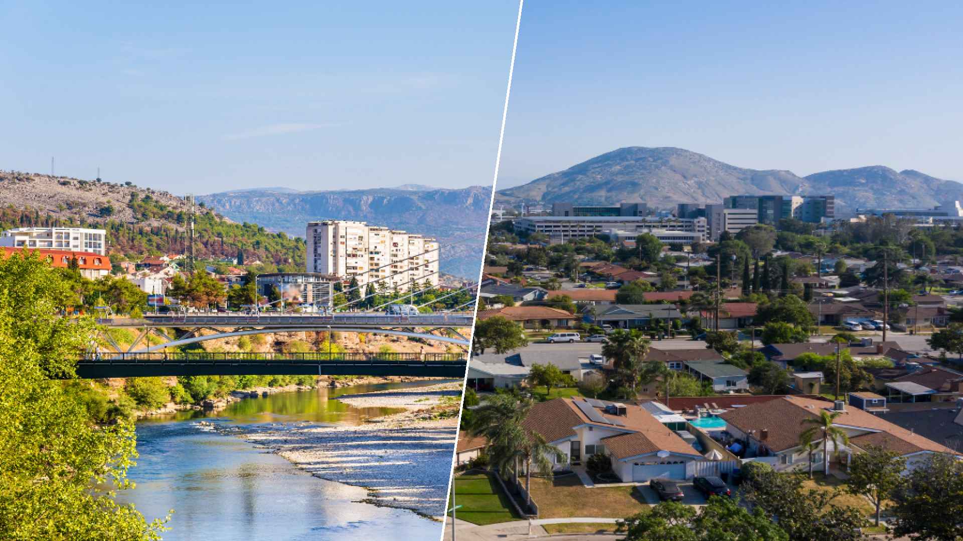 Podgorica to Fontana