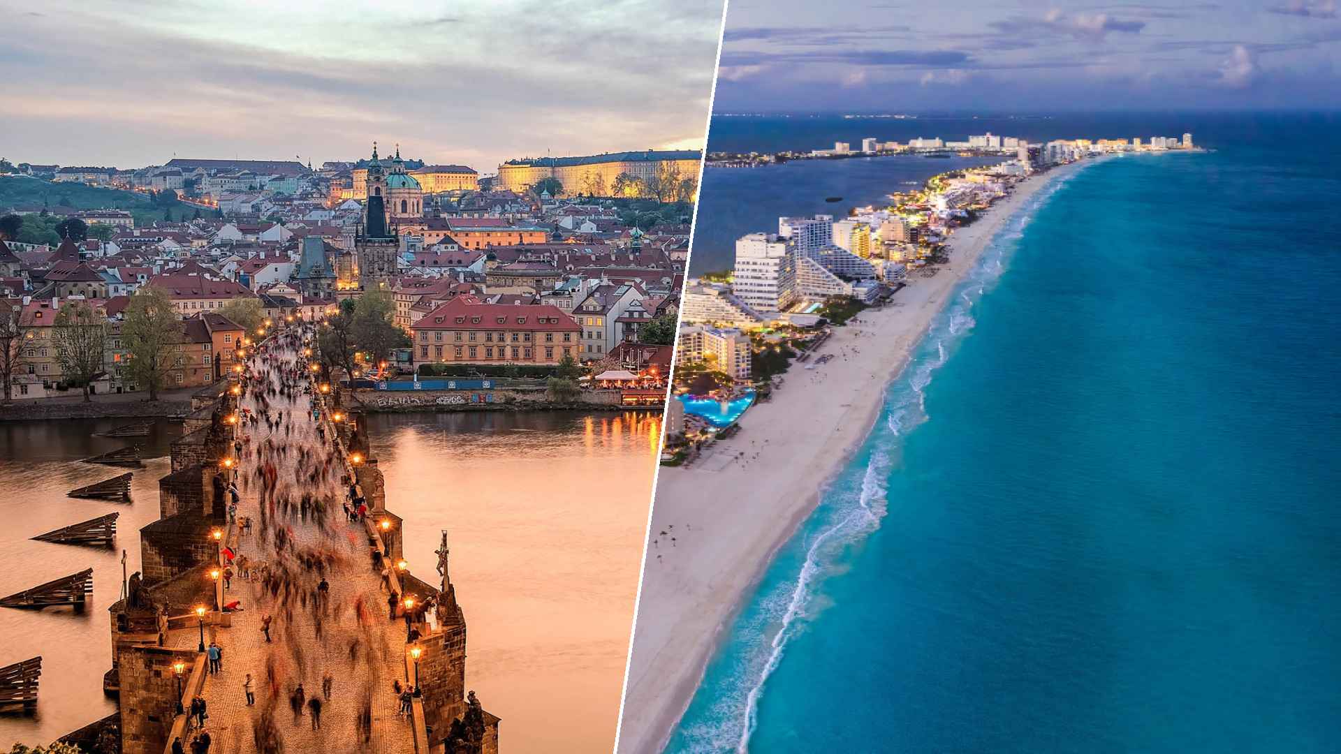 Prague to Cancun