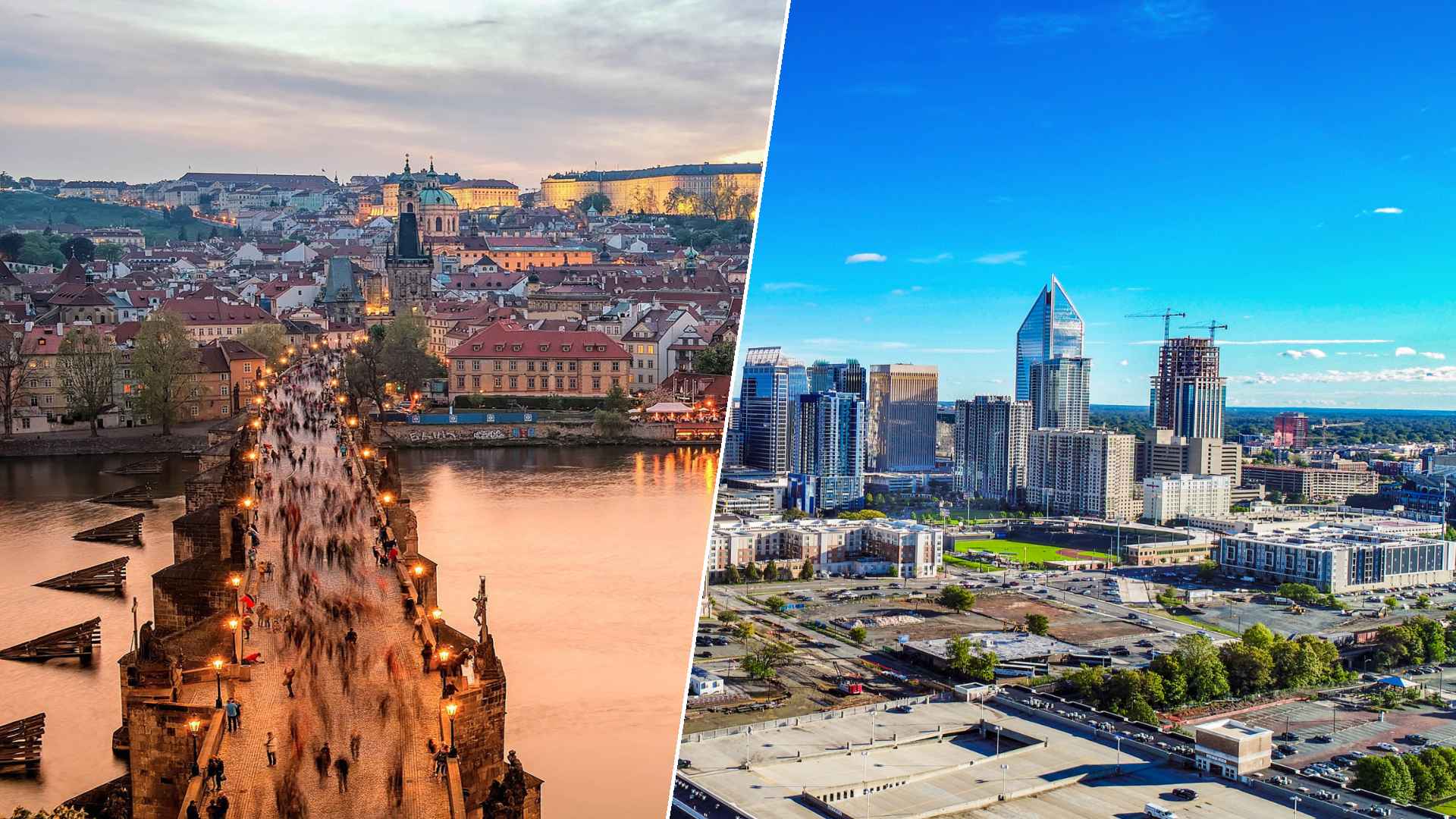 Prague to Charlotte