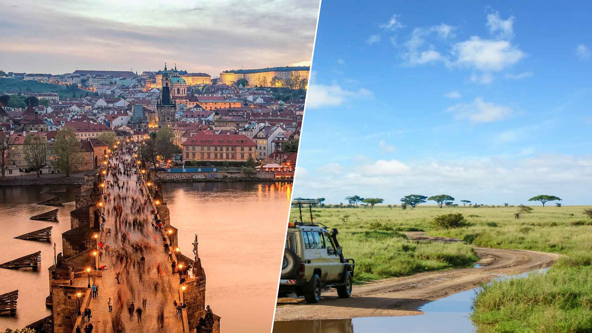 Prague to Serengeti